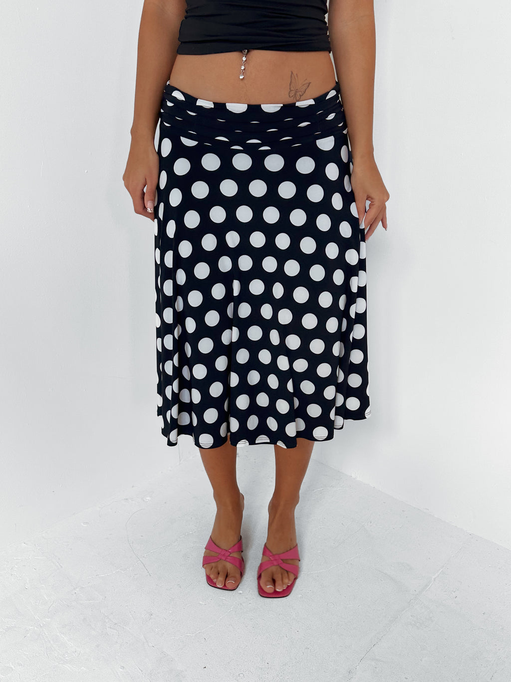 polka dot skirt — size s/m