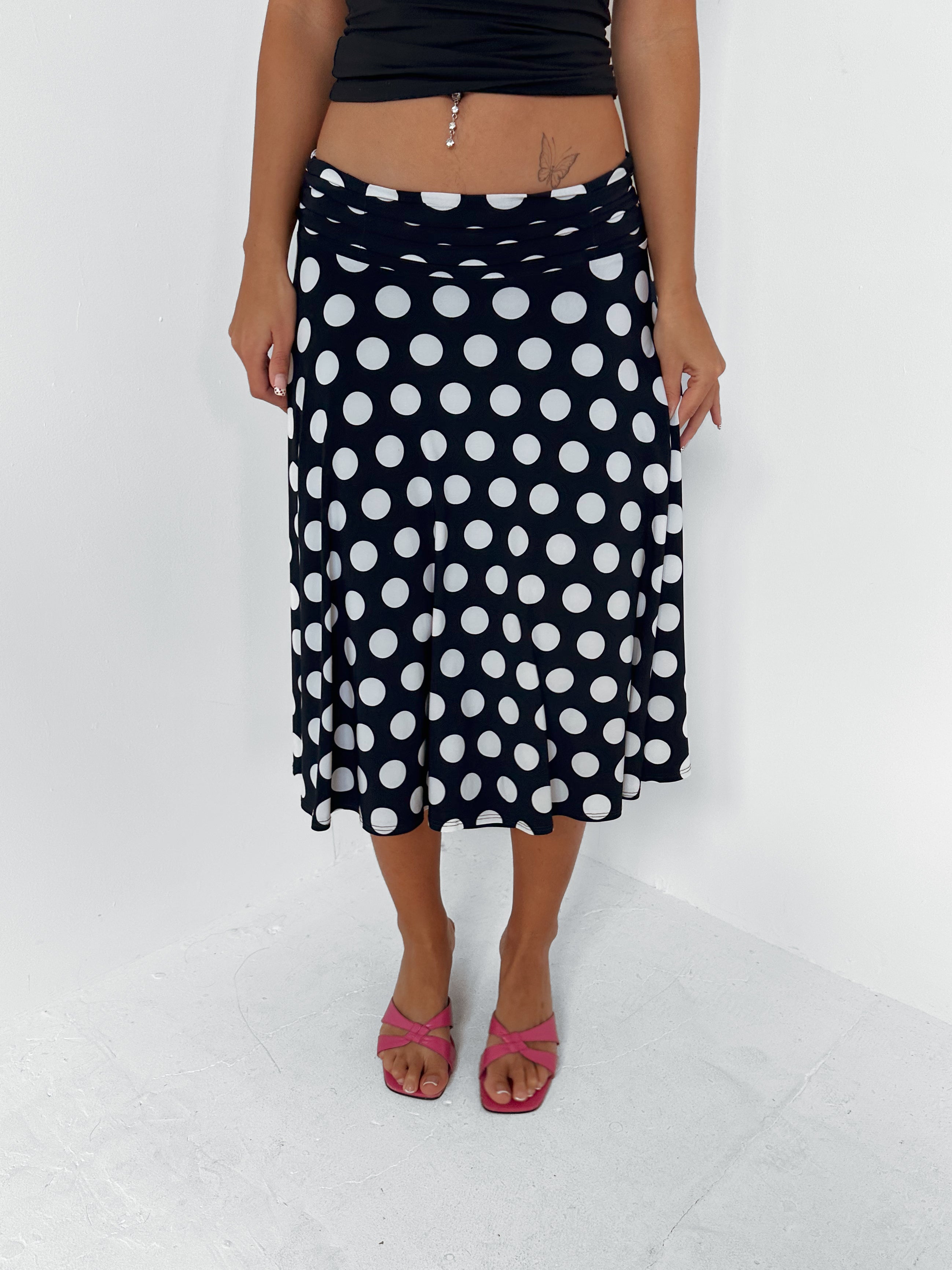 polka dot skirt — size s/m