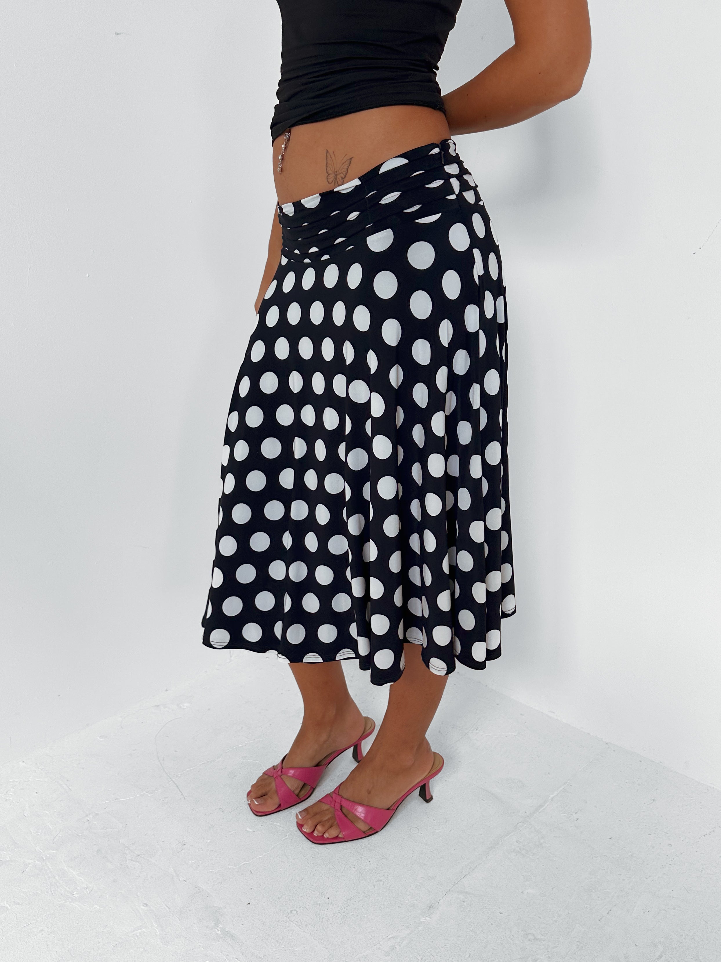 polka dot skirt — size s/m