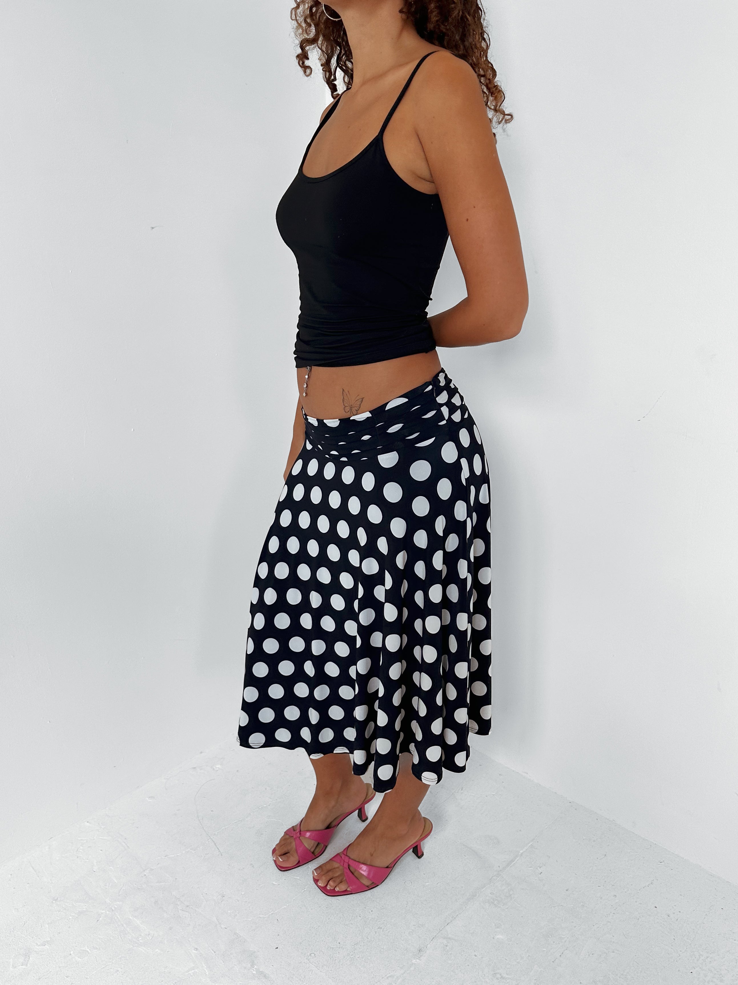 polka dot skirt — size s/m