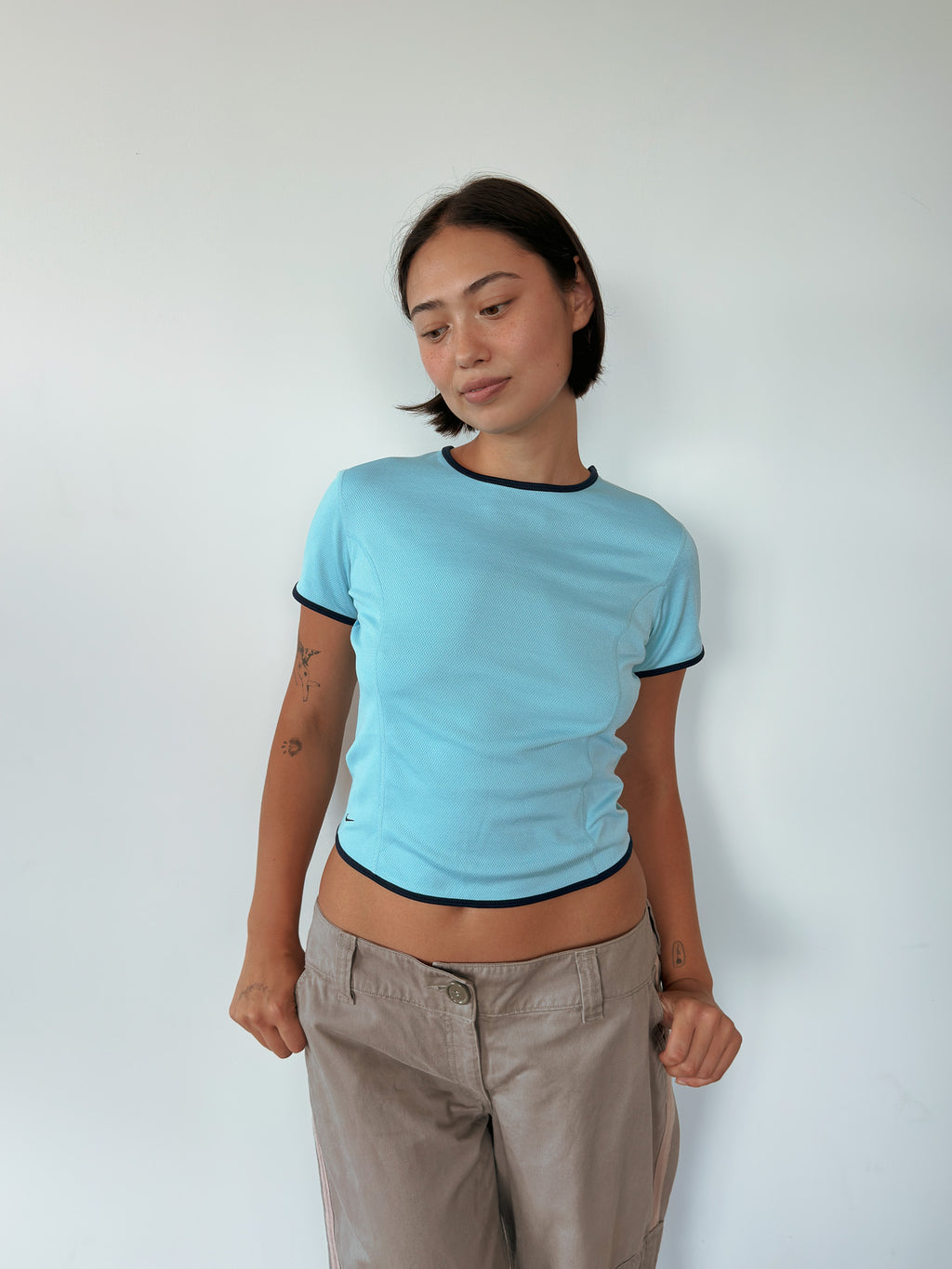 nike mesh tee — size S-M