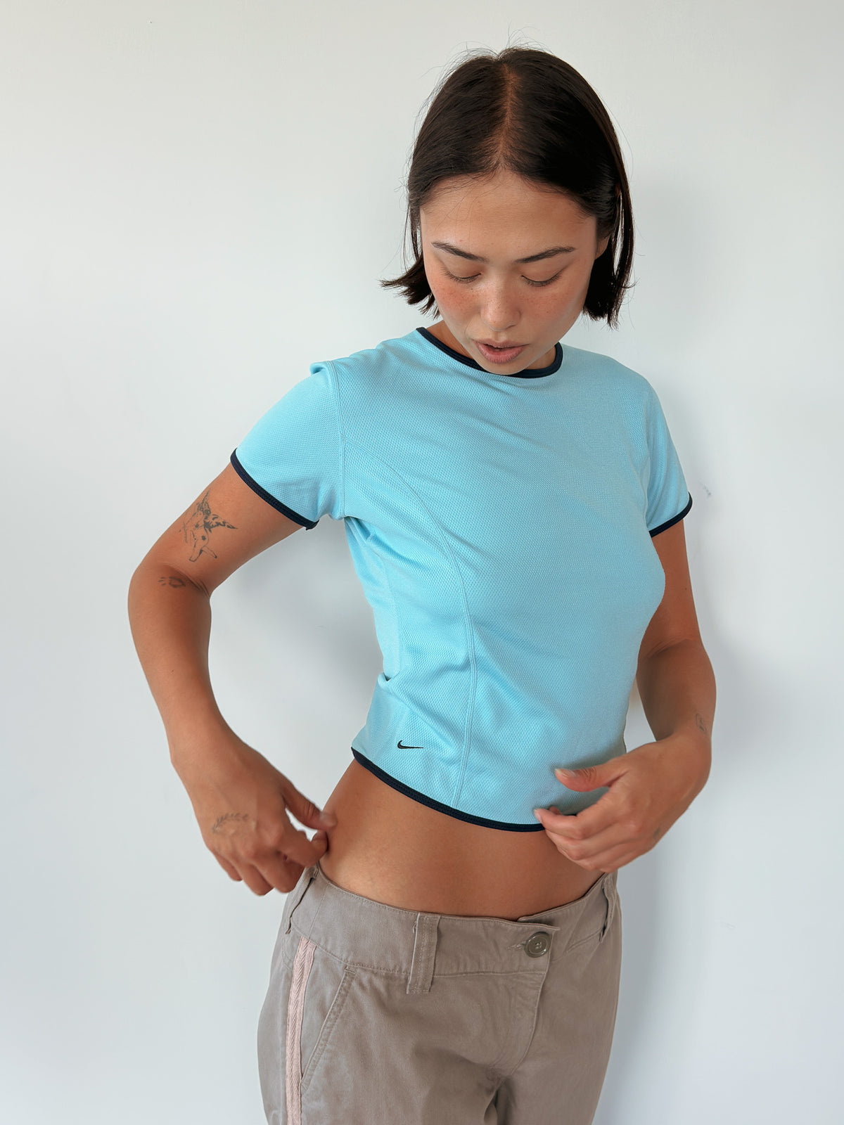 nike mesh tee — size S-M