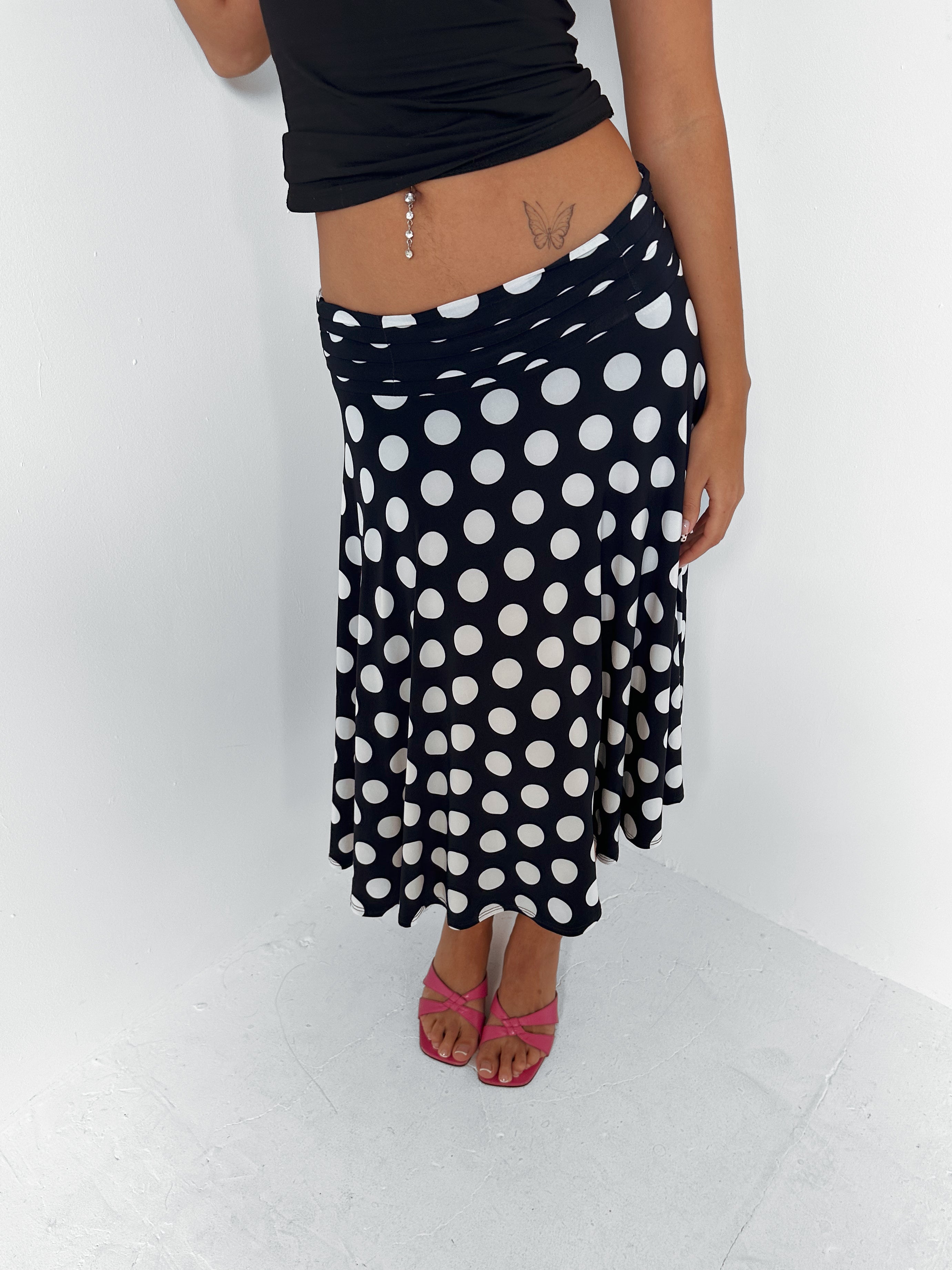 polka dot skirt — size s/m