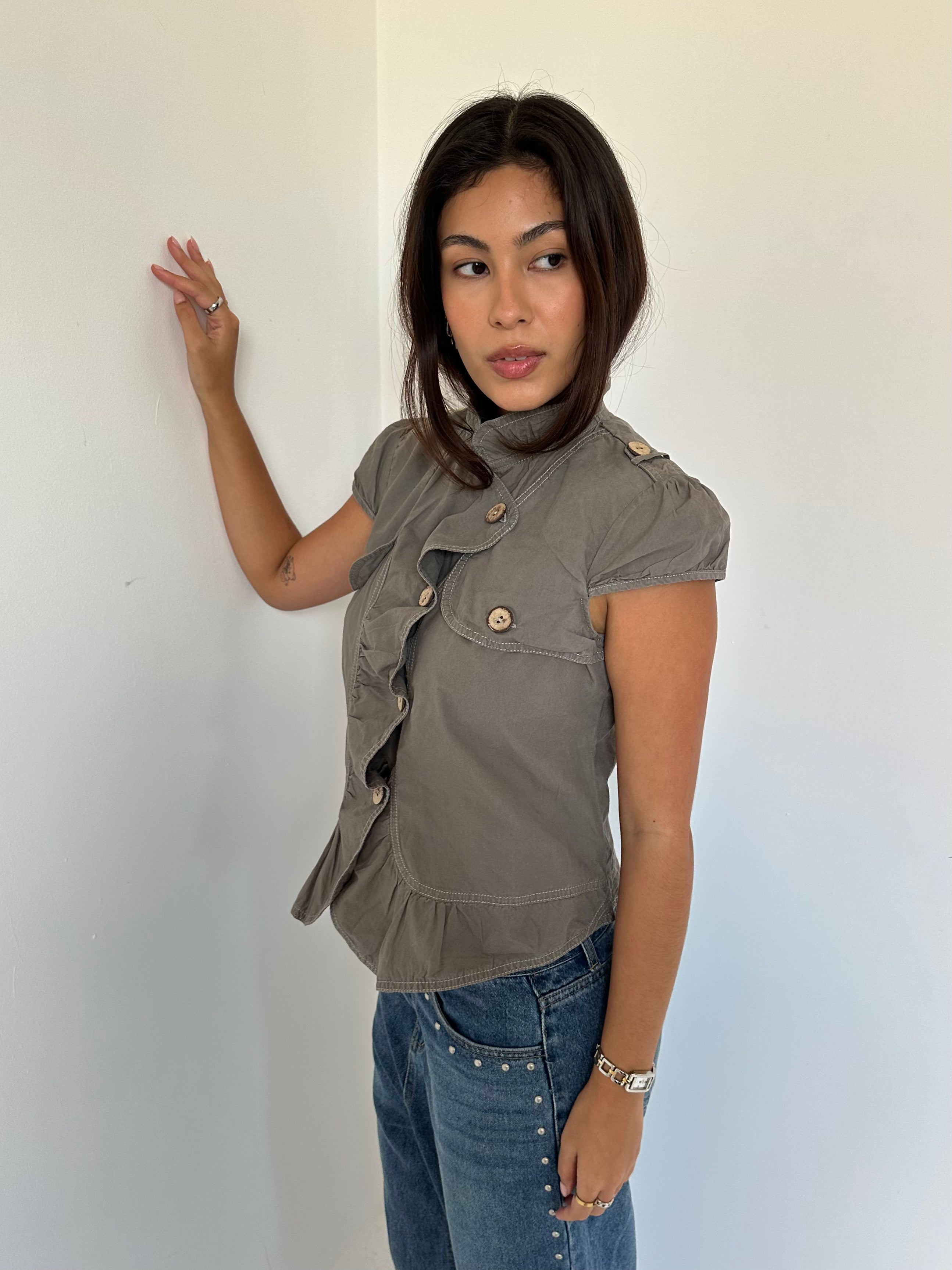 peacoat top — size m