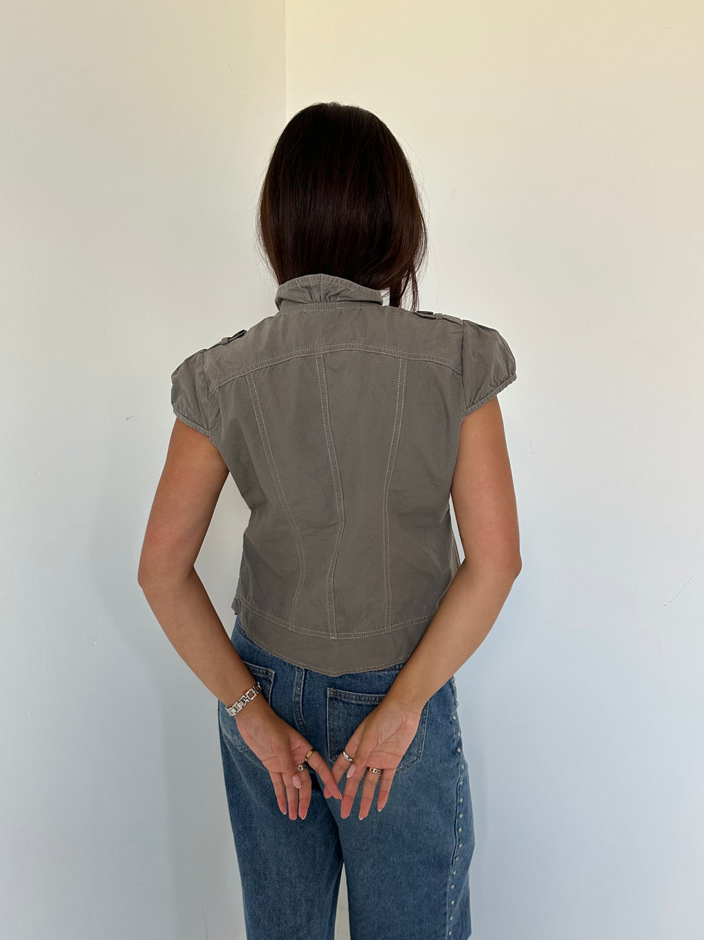 peacoat top — size m