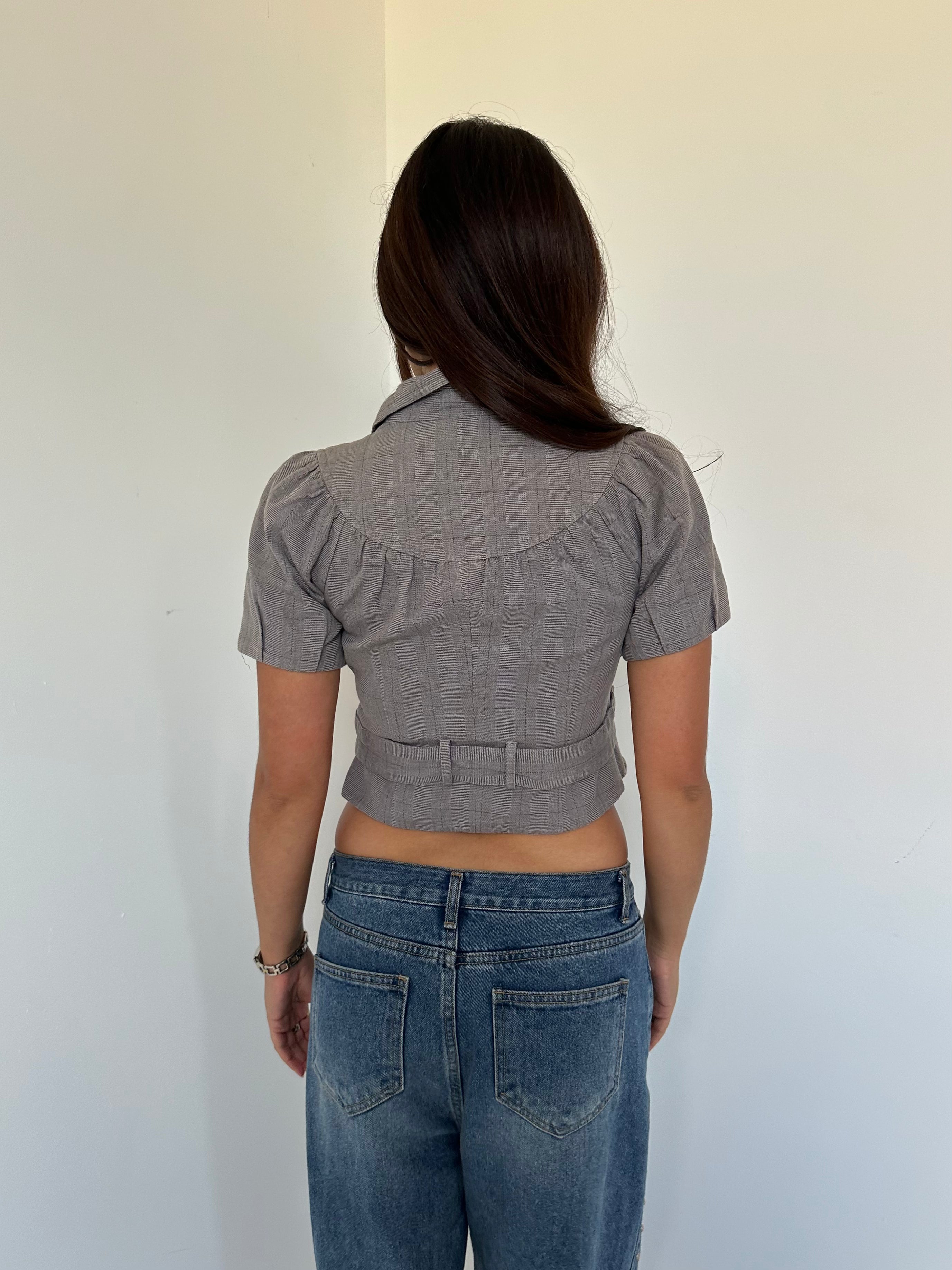 peacoat top — size xs/s