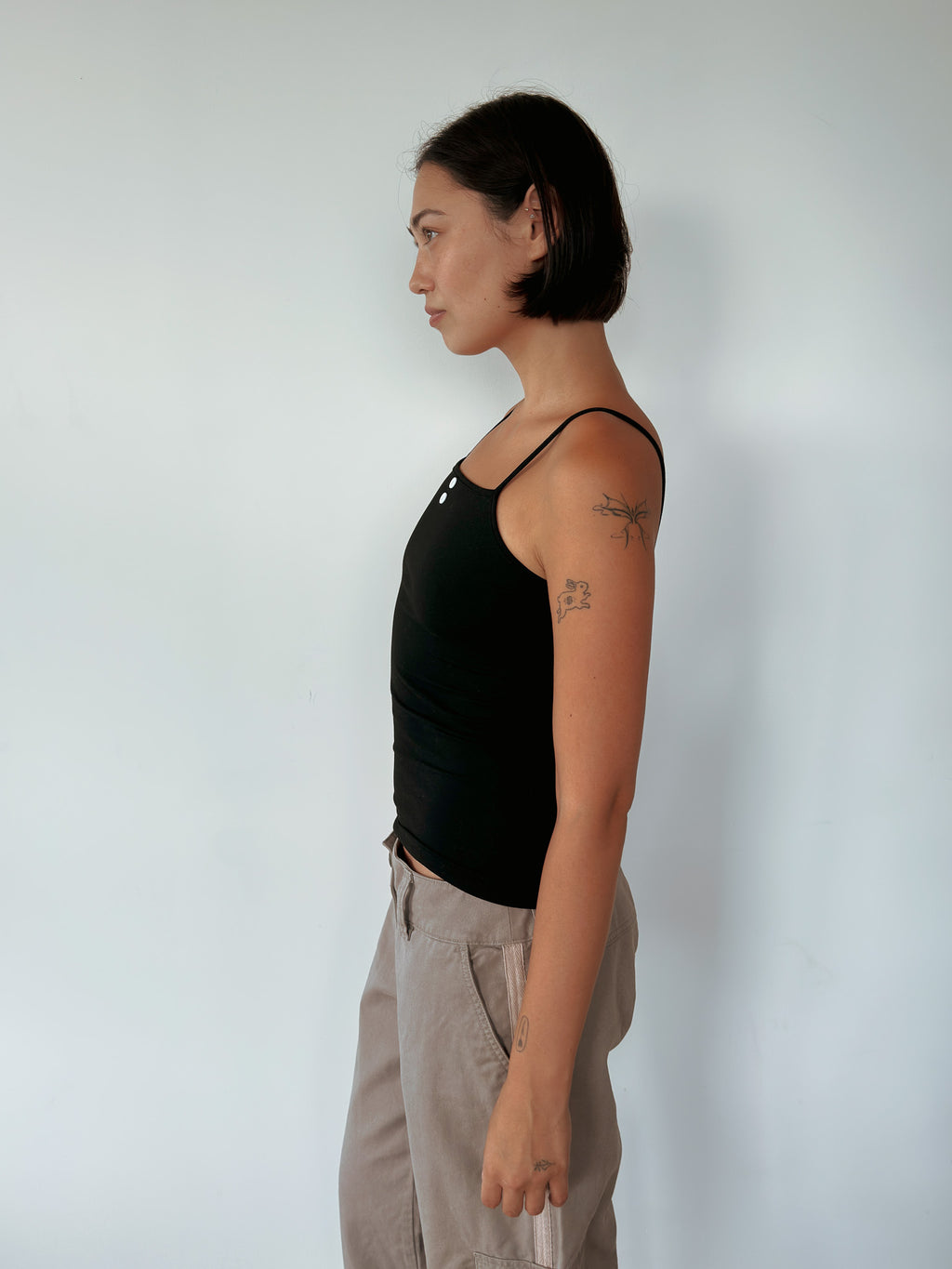 button cami top — size S