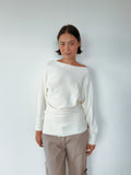slouchy batwing knit jumper — size S