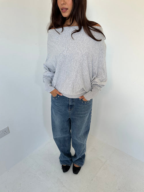 allsaints slouchy jumper — size s