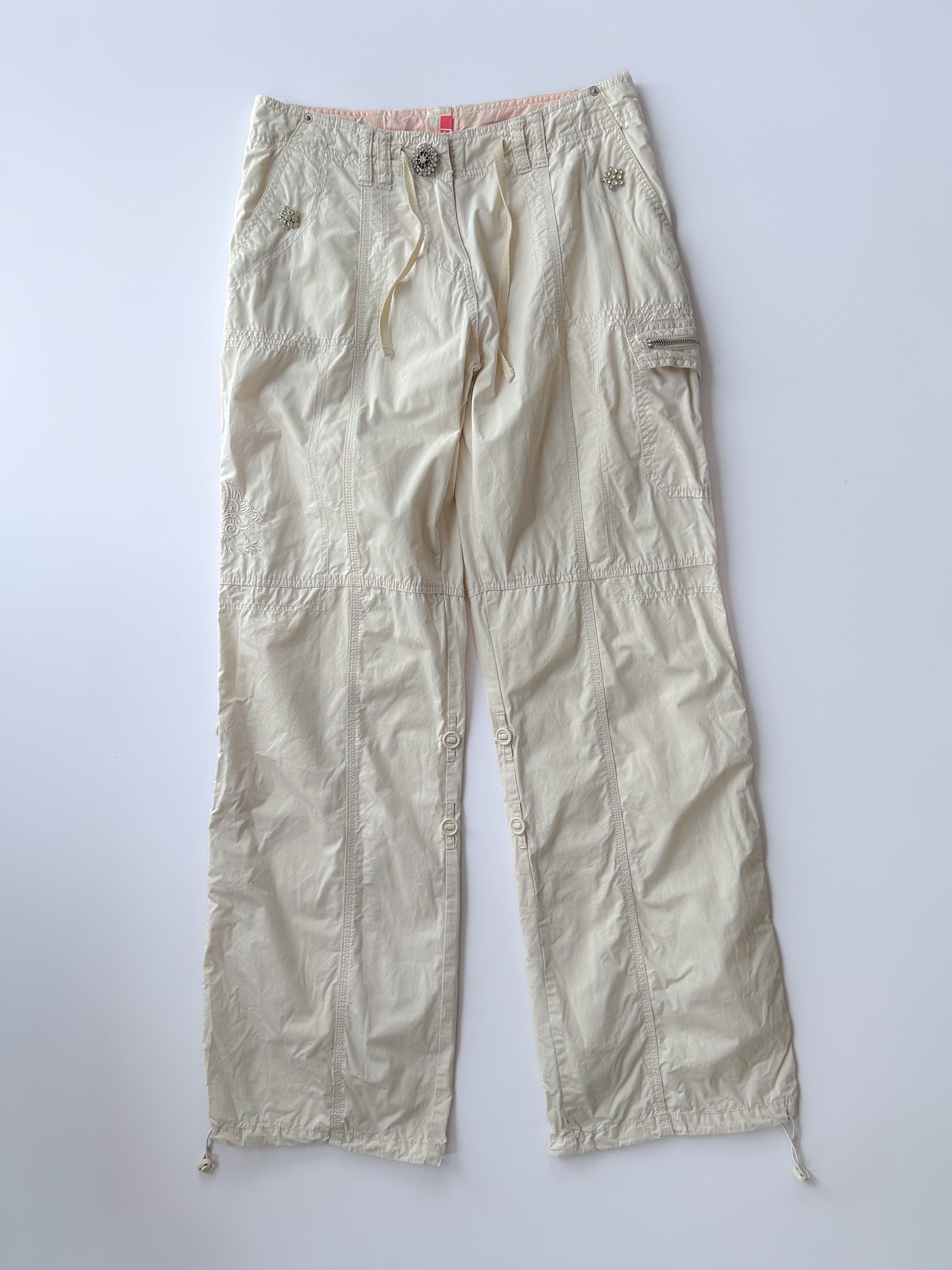 wide leg cargos / size small-medium