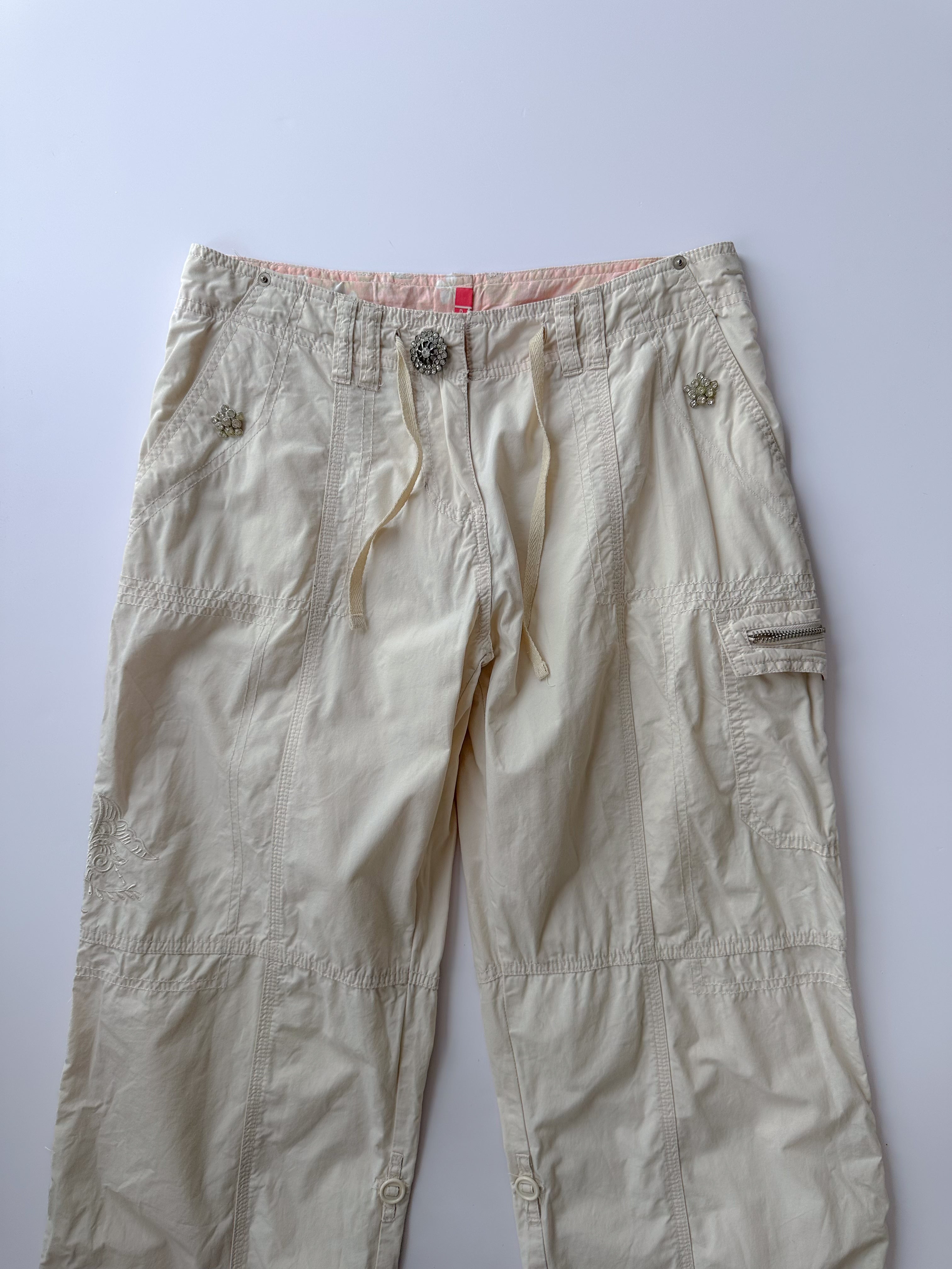 wide leg cargos / size small-medium