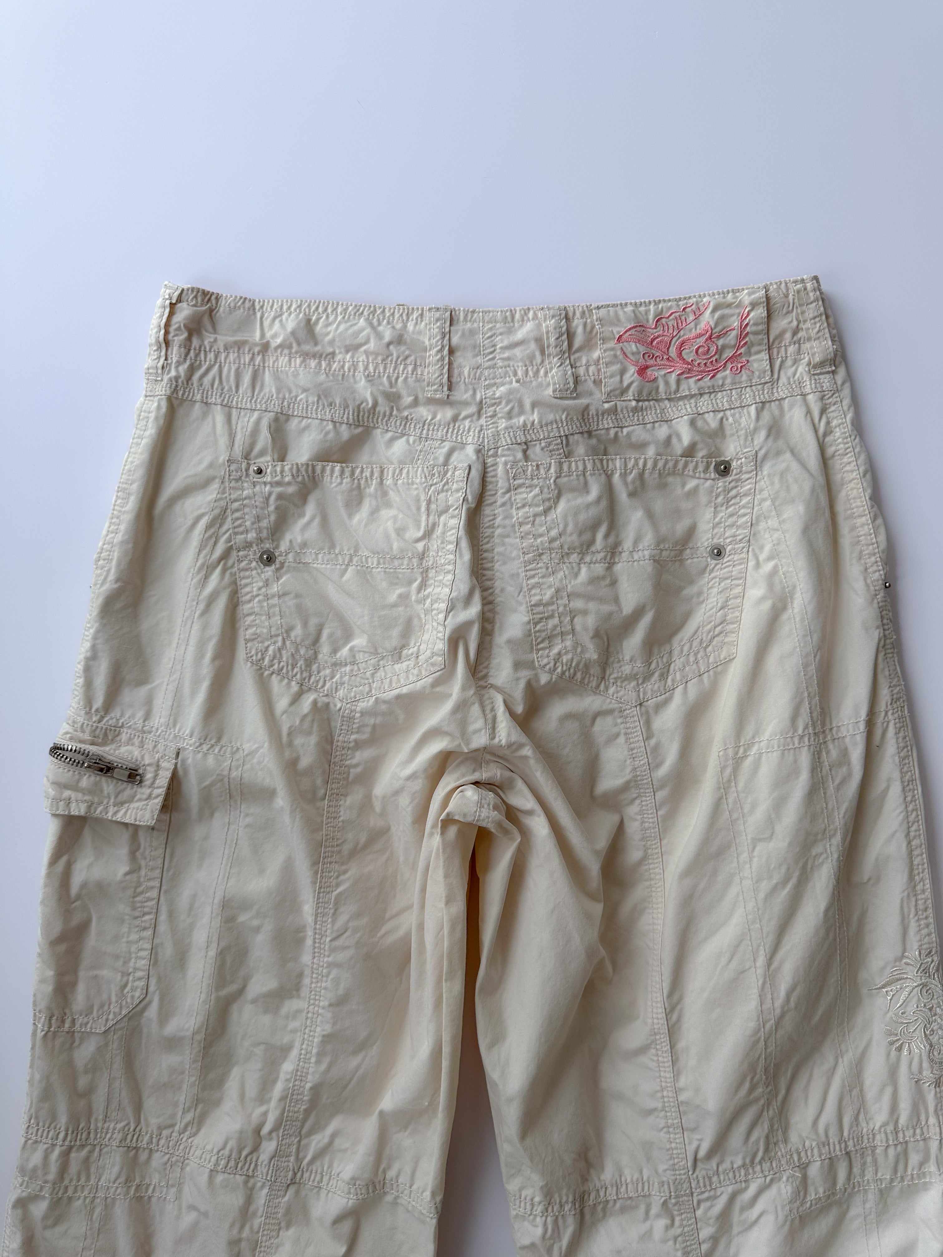 wide leg cargos / size small-medium