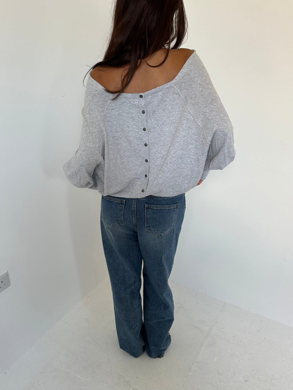 allsaints slouchy jumper — size s