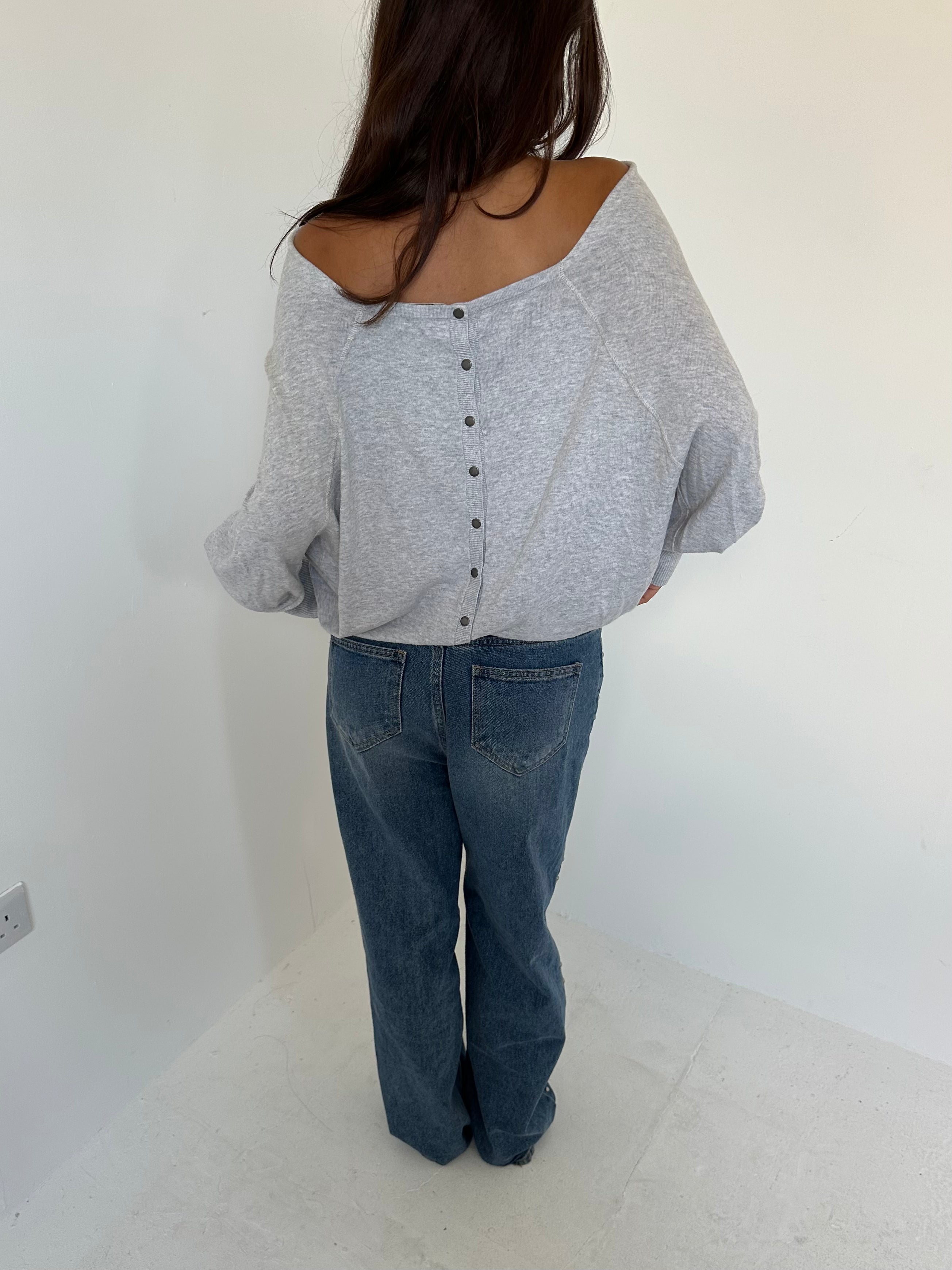 allsaints slouchy jumper — size s