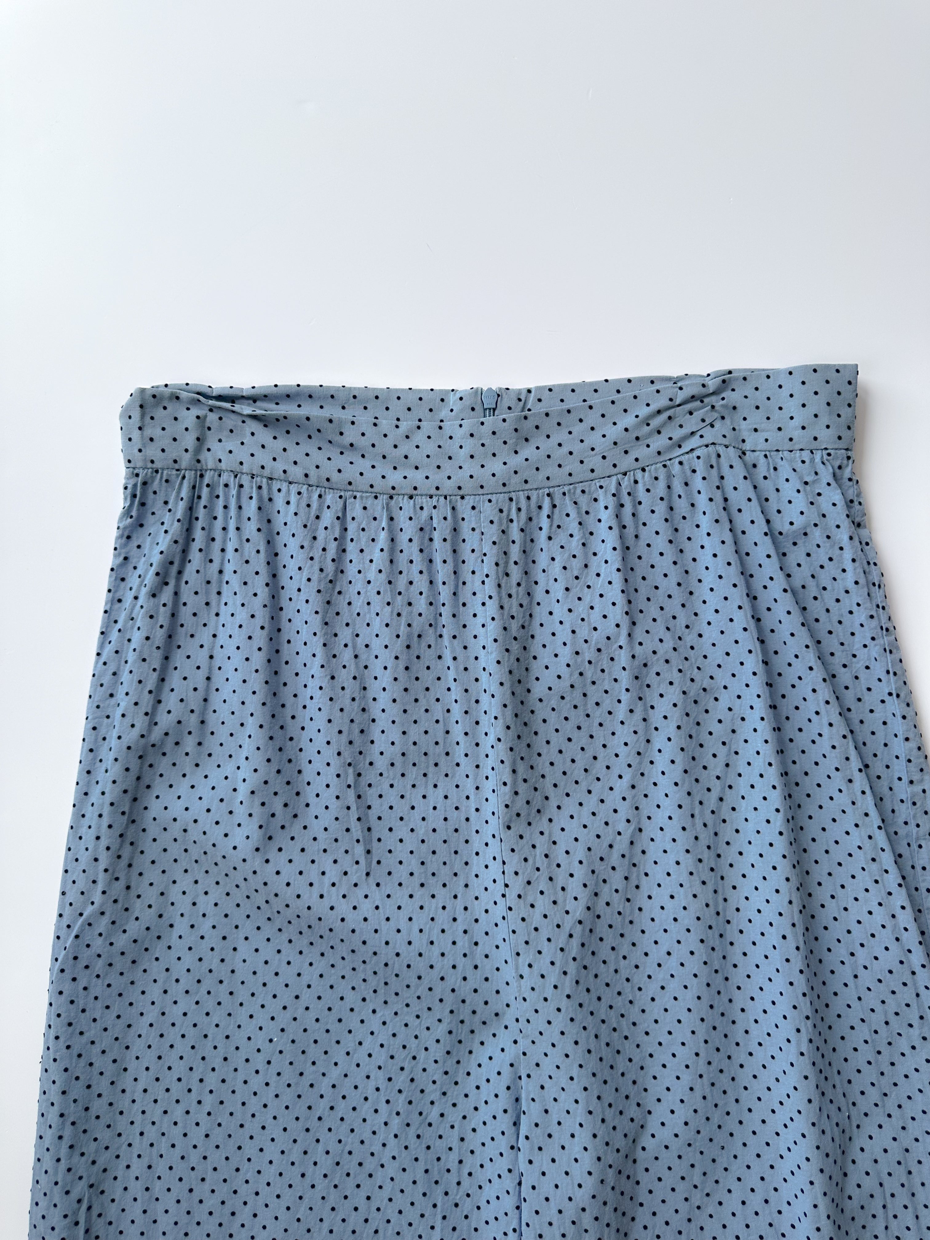 polka dot wide leg pants / size small-medium