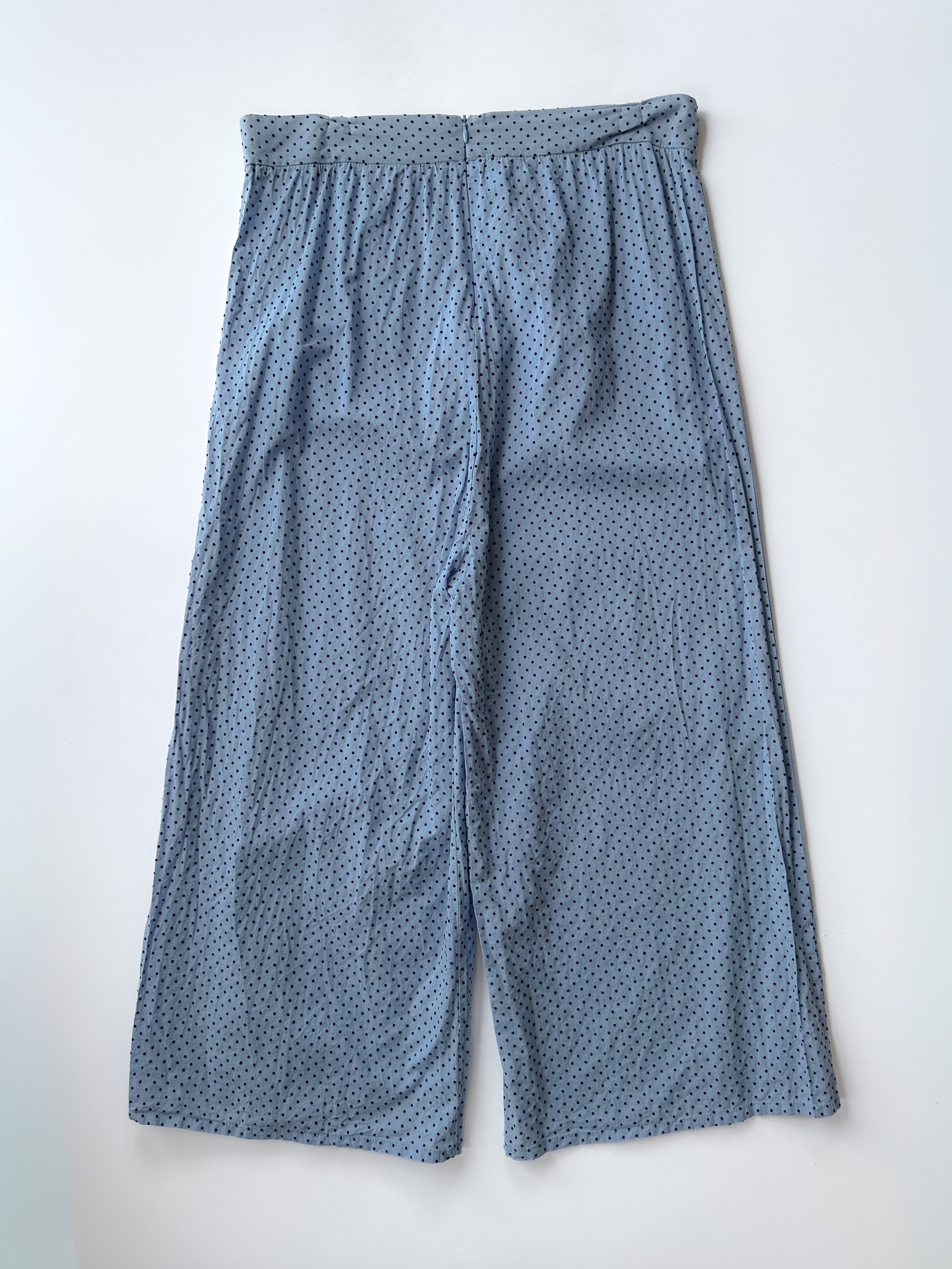 polka dot wide leg pants / size small-medium