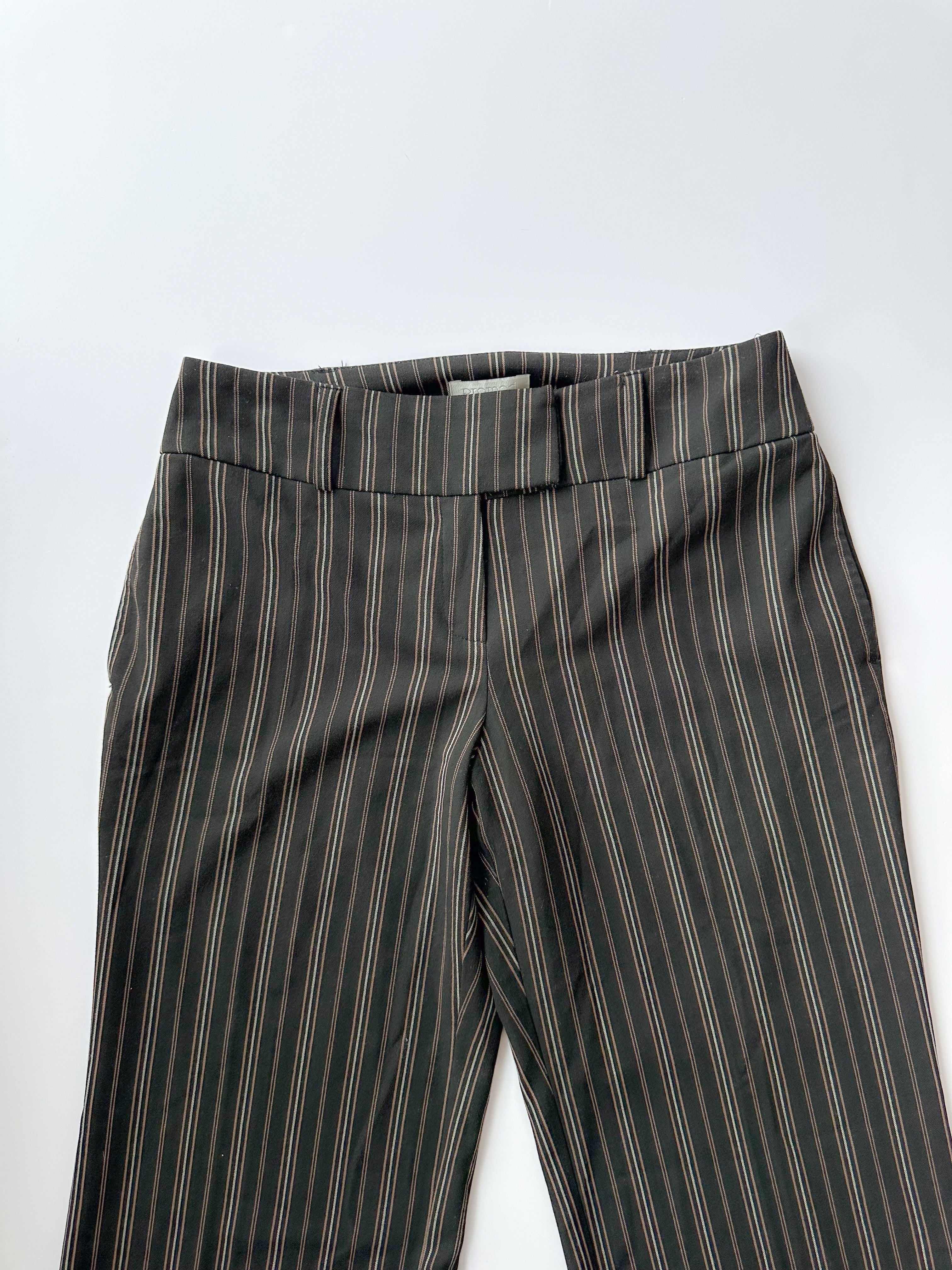 pinstripe wide leg pants / size small