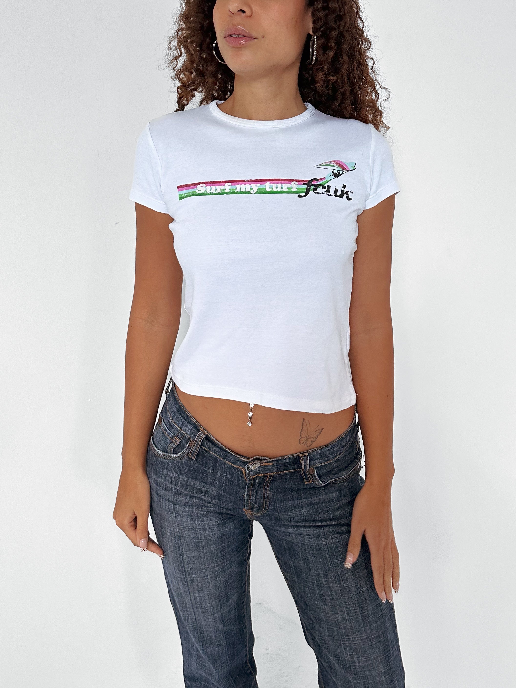 fcuk baby tee — size s