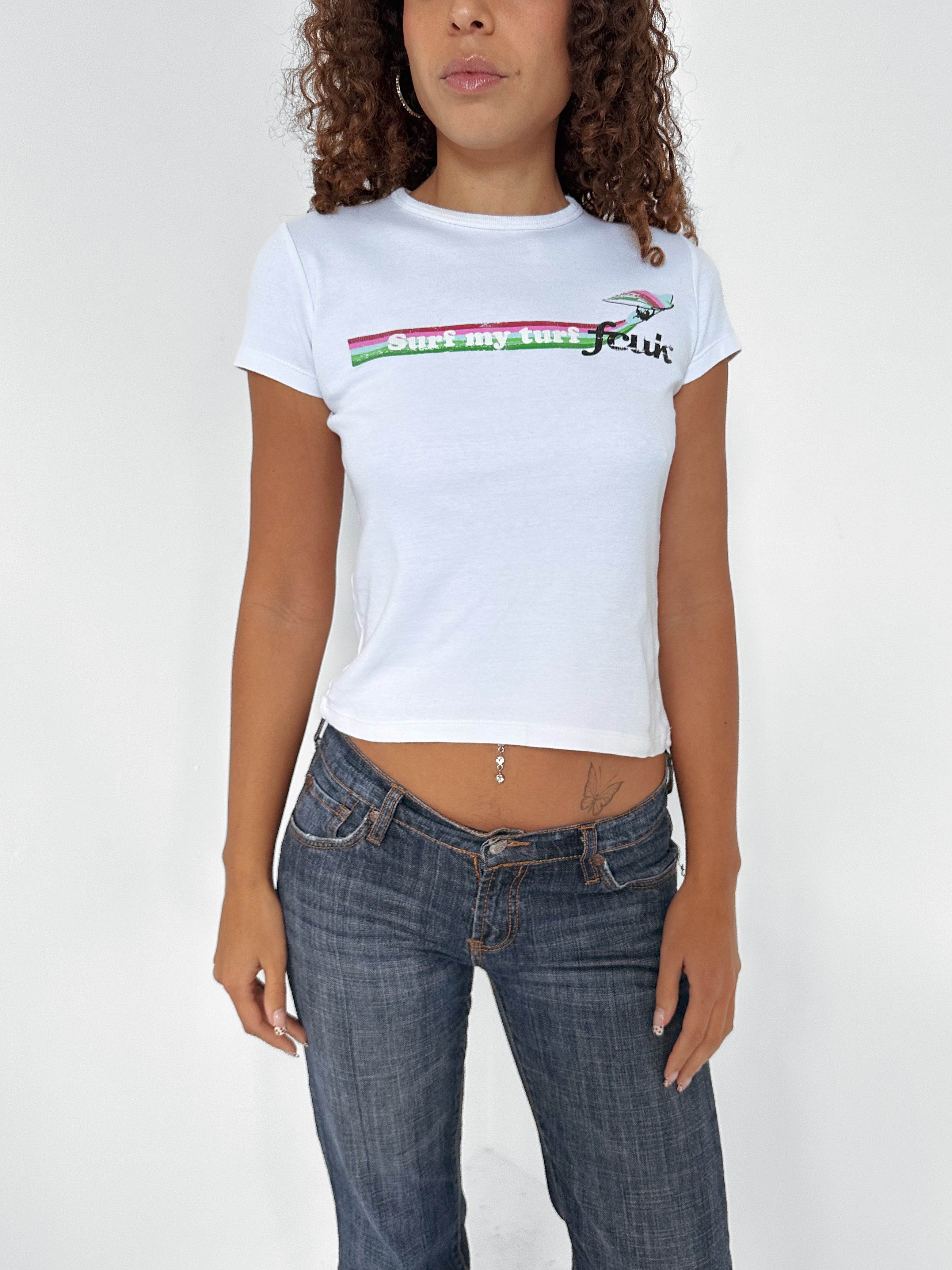 fcuk baby tee — size s