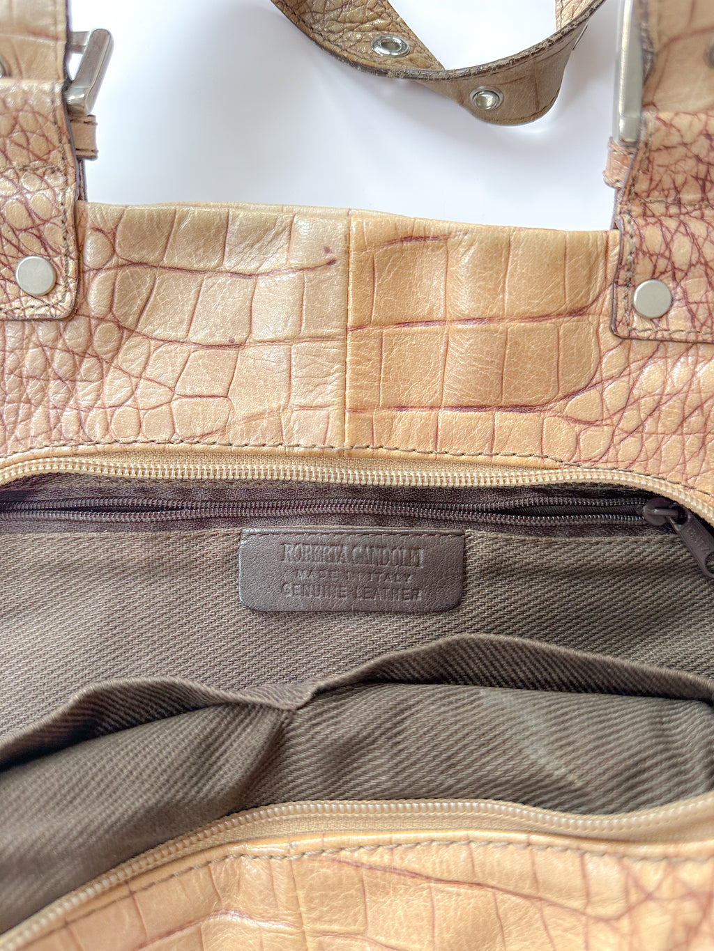 leather handbag / one size