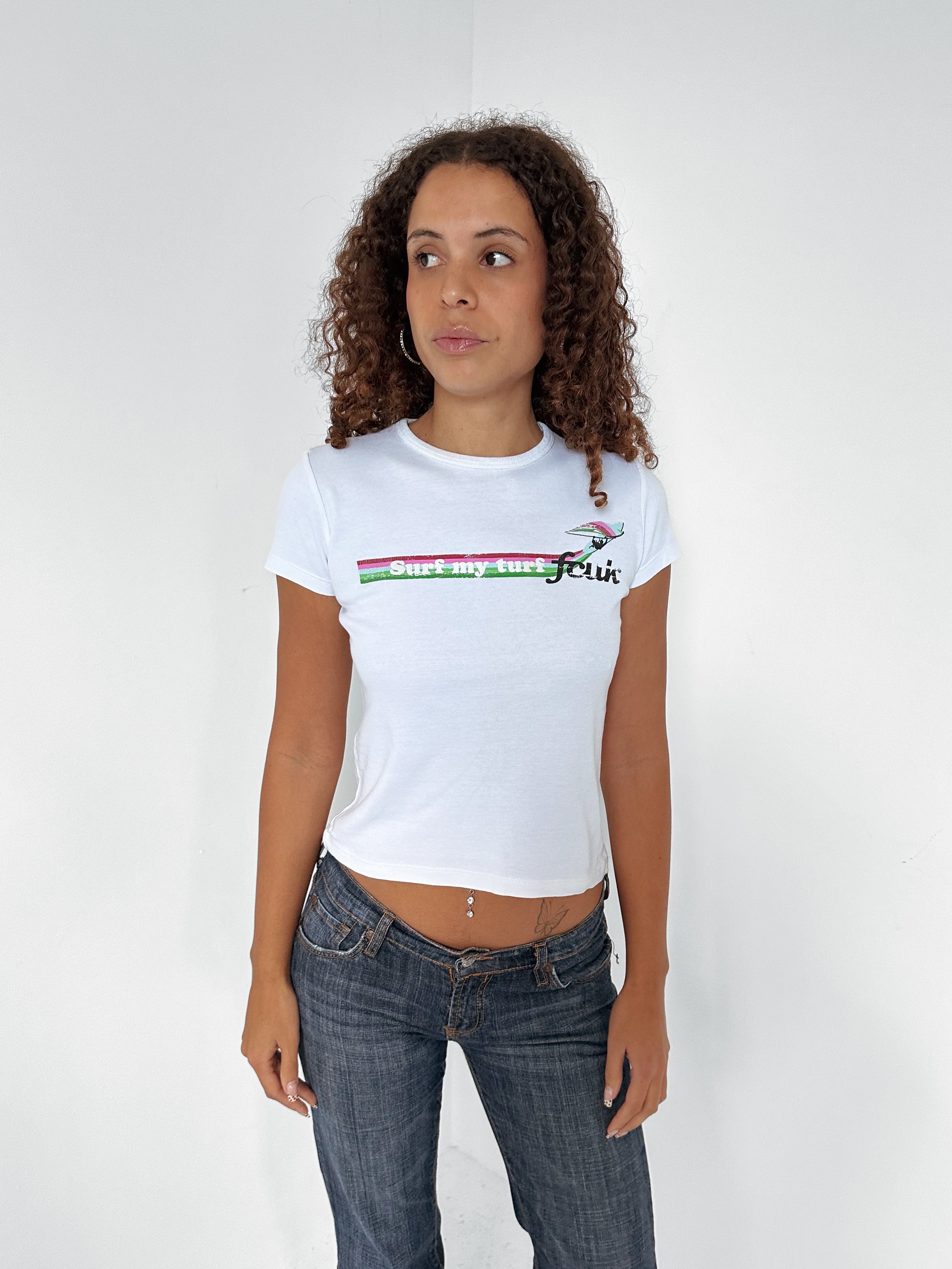 fcuk baby tee — size s