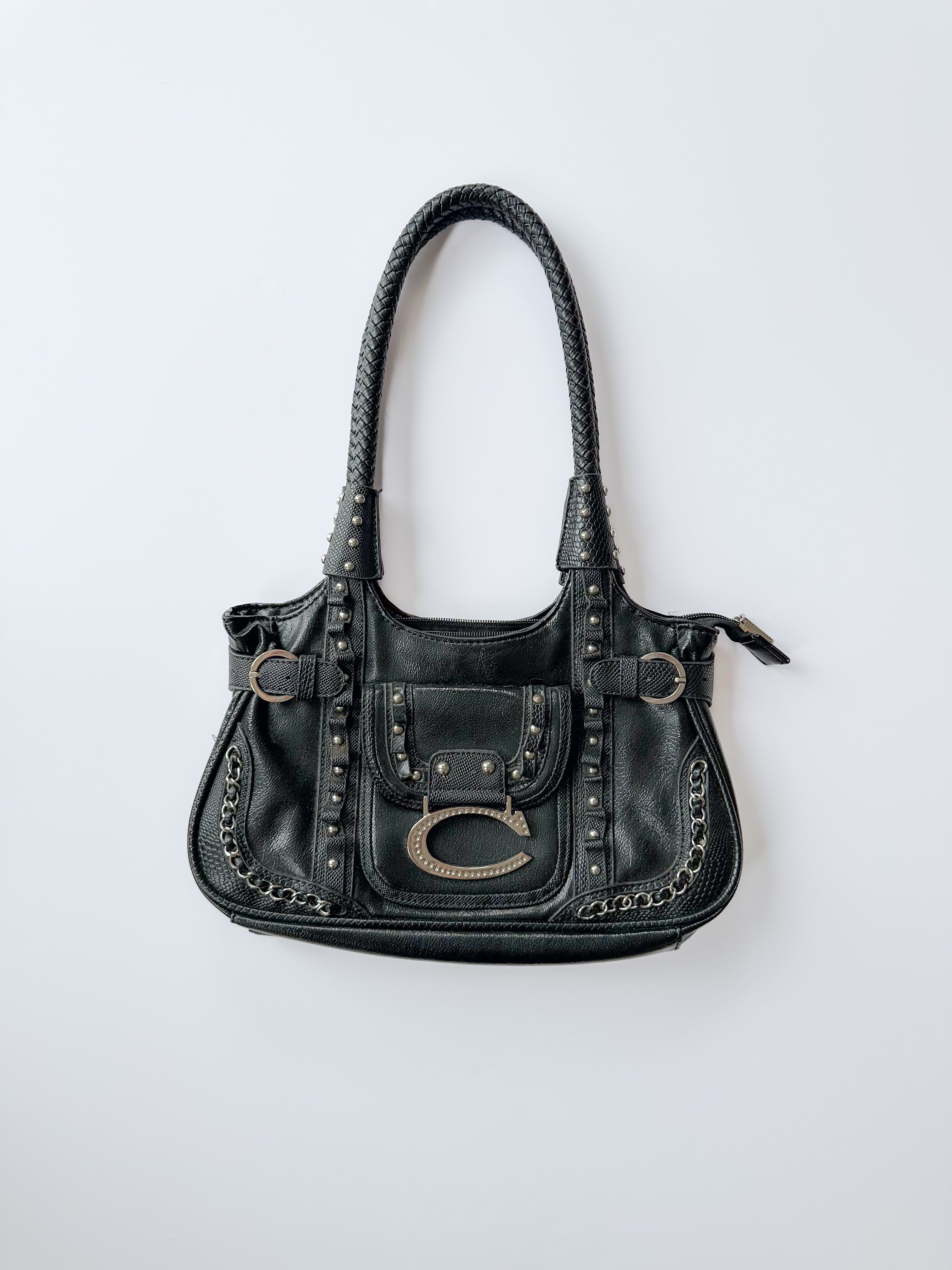 faux leather handbag / one size