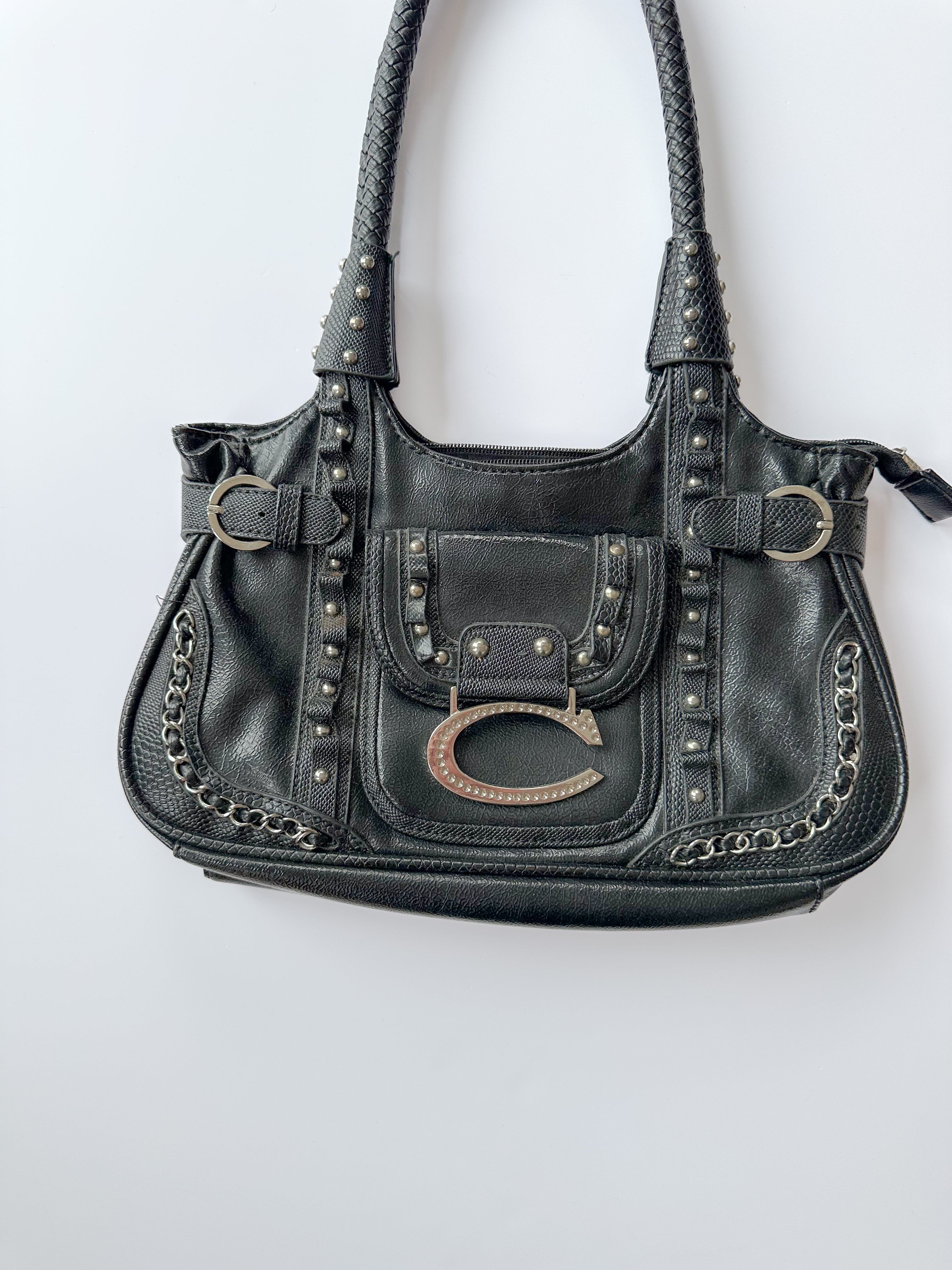 faux leather handbag / one size