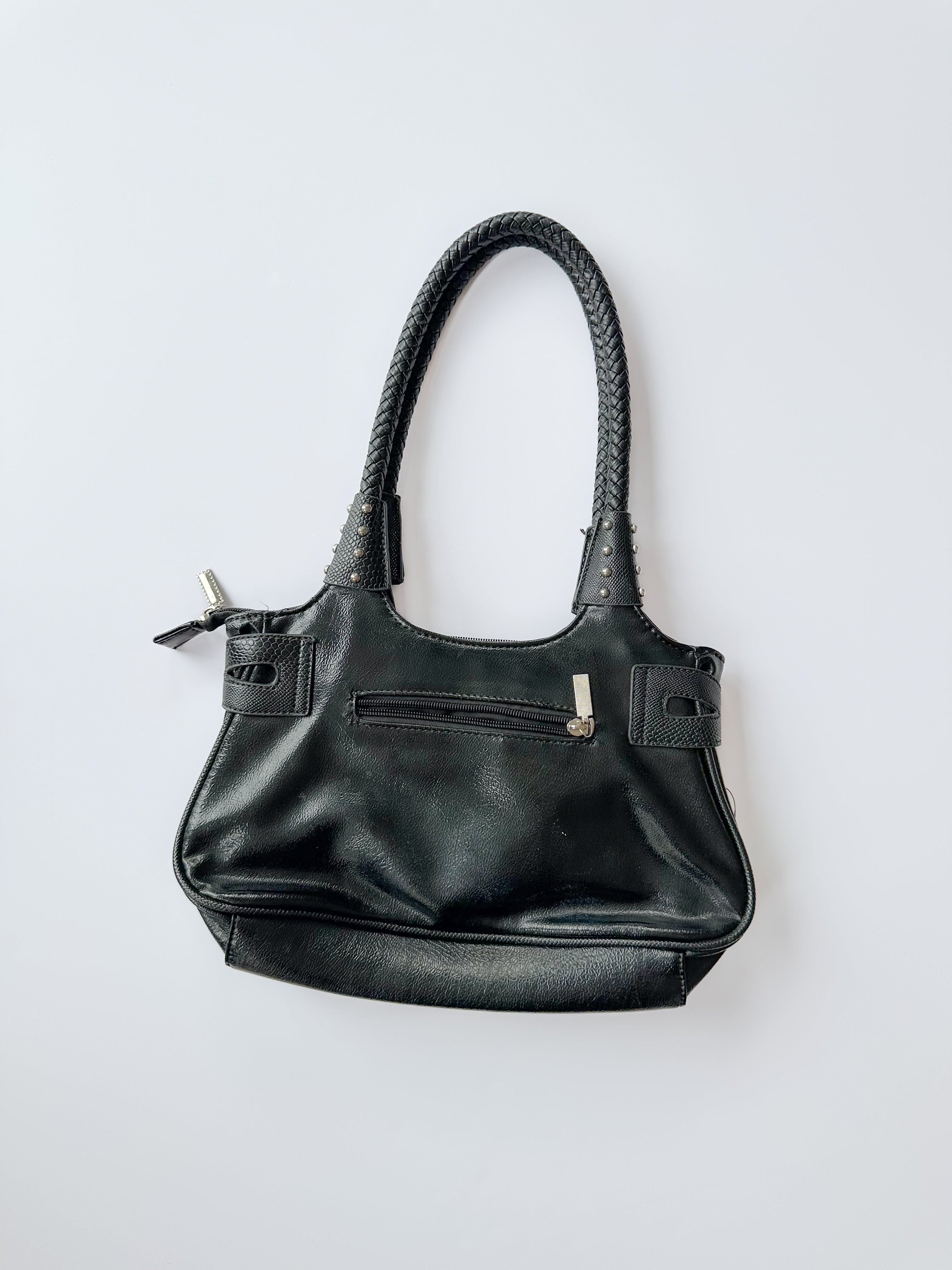 faux leather handbag / one size