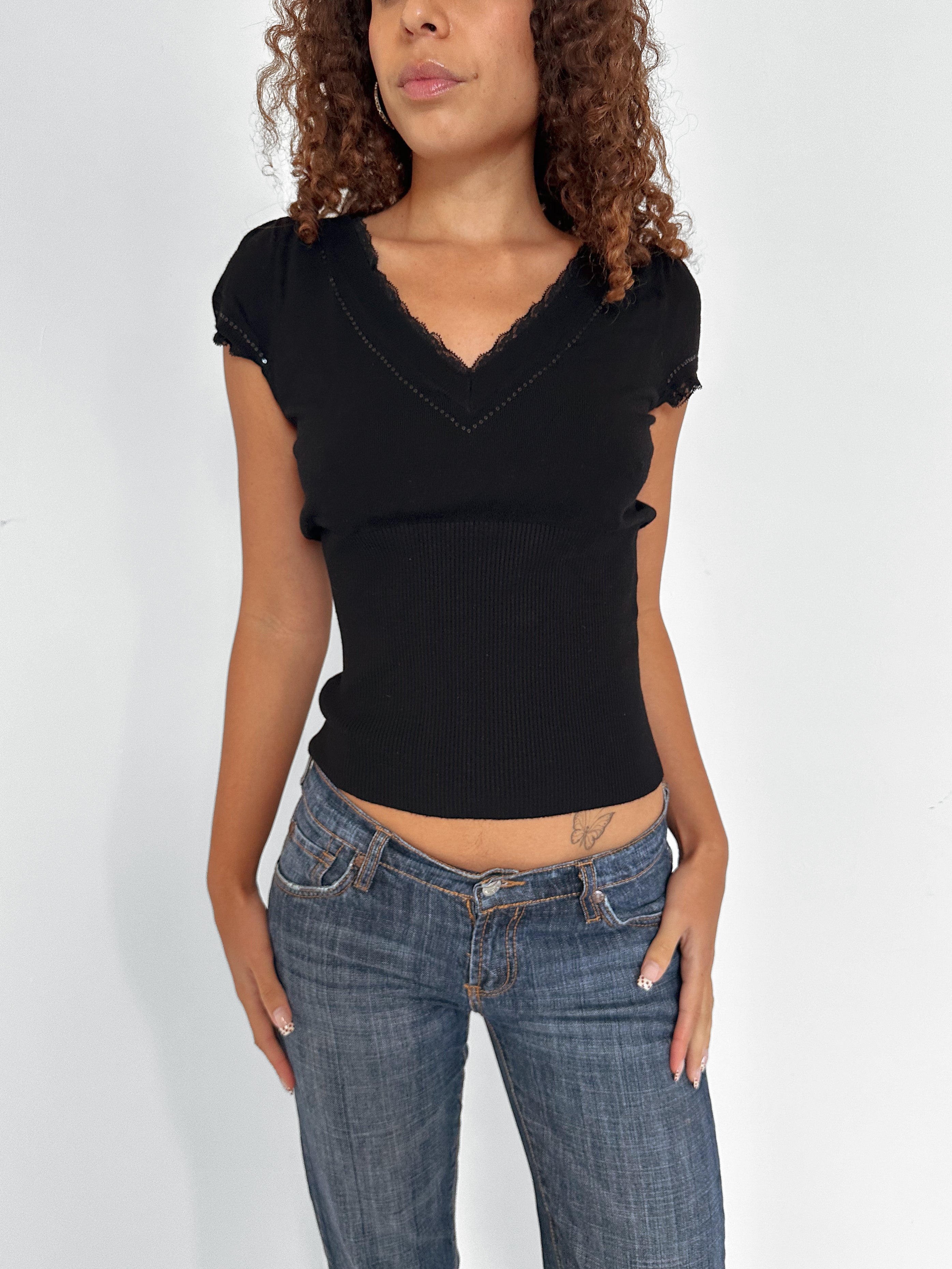 knit tee — size xs/s