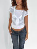 stripe top — size s