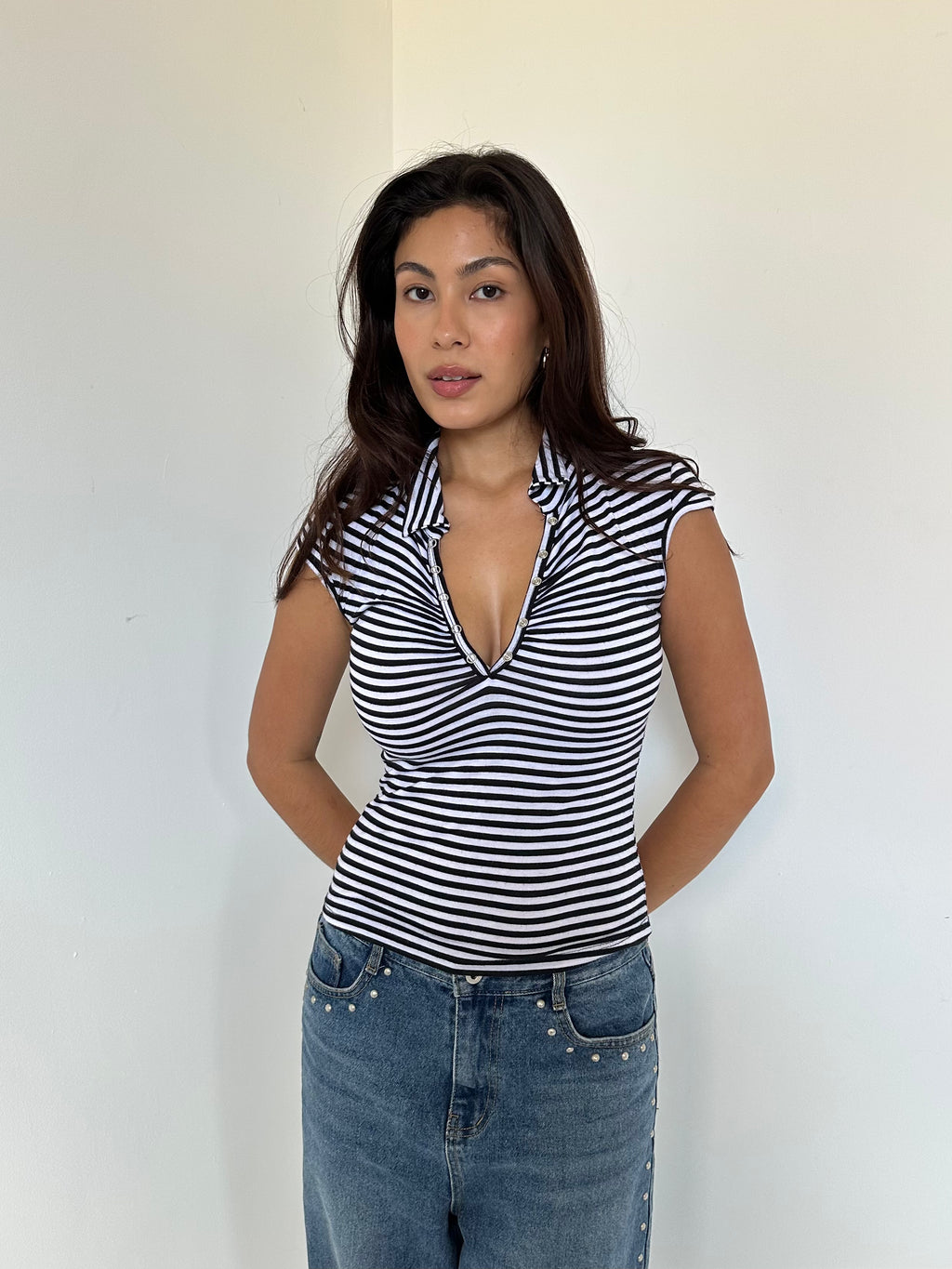 stripe top — size s