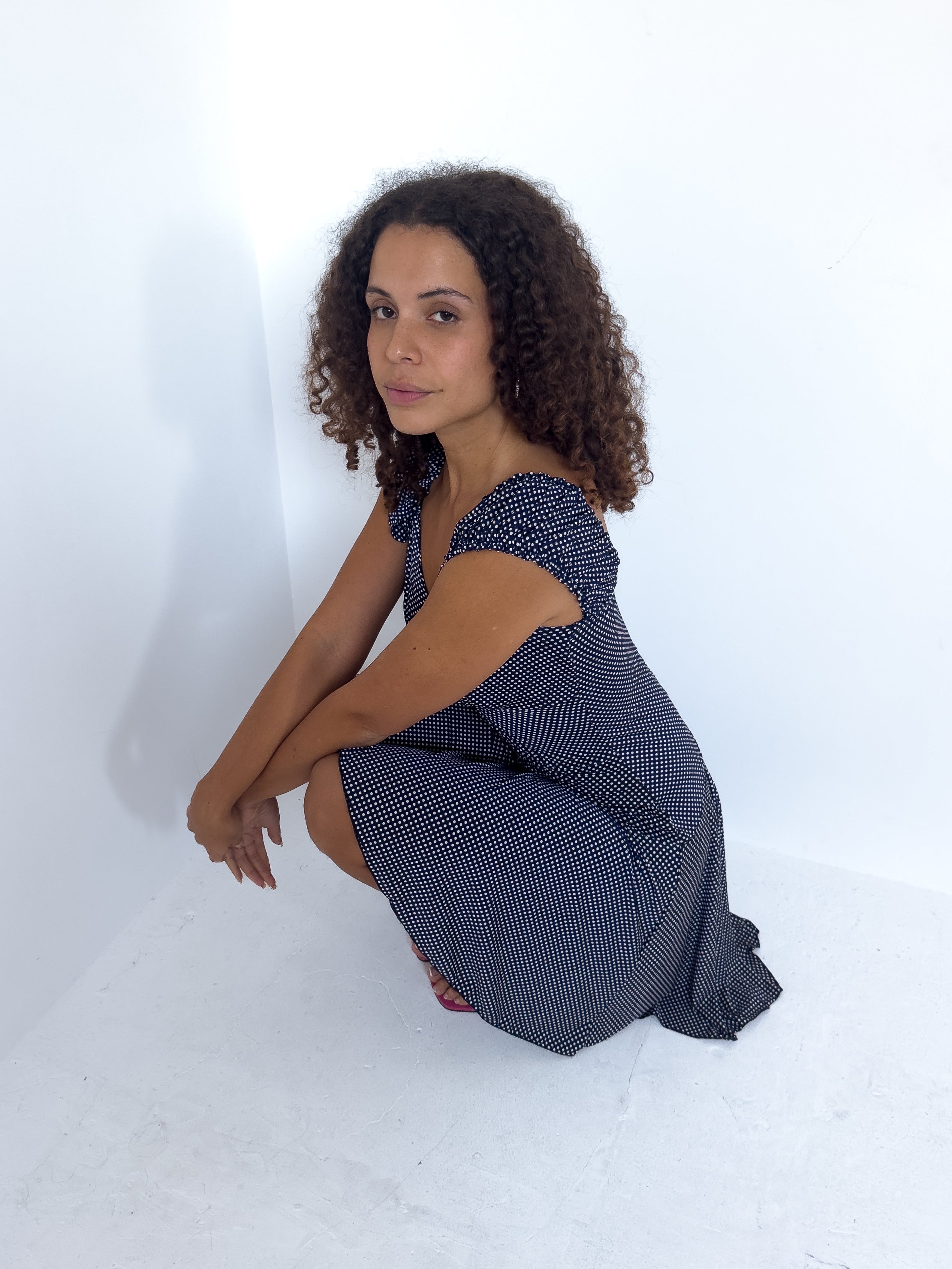 polka dot dress — size s/m