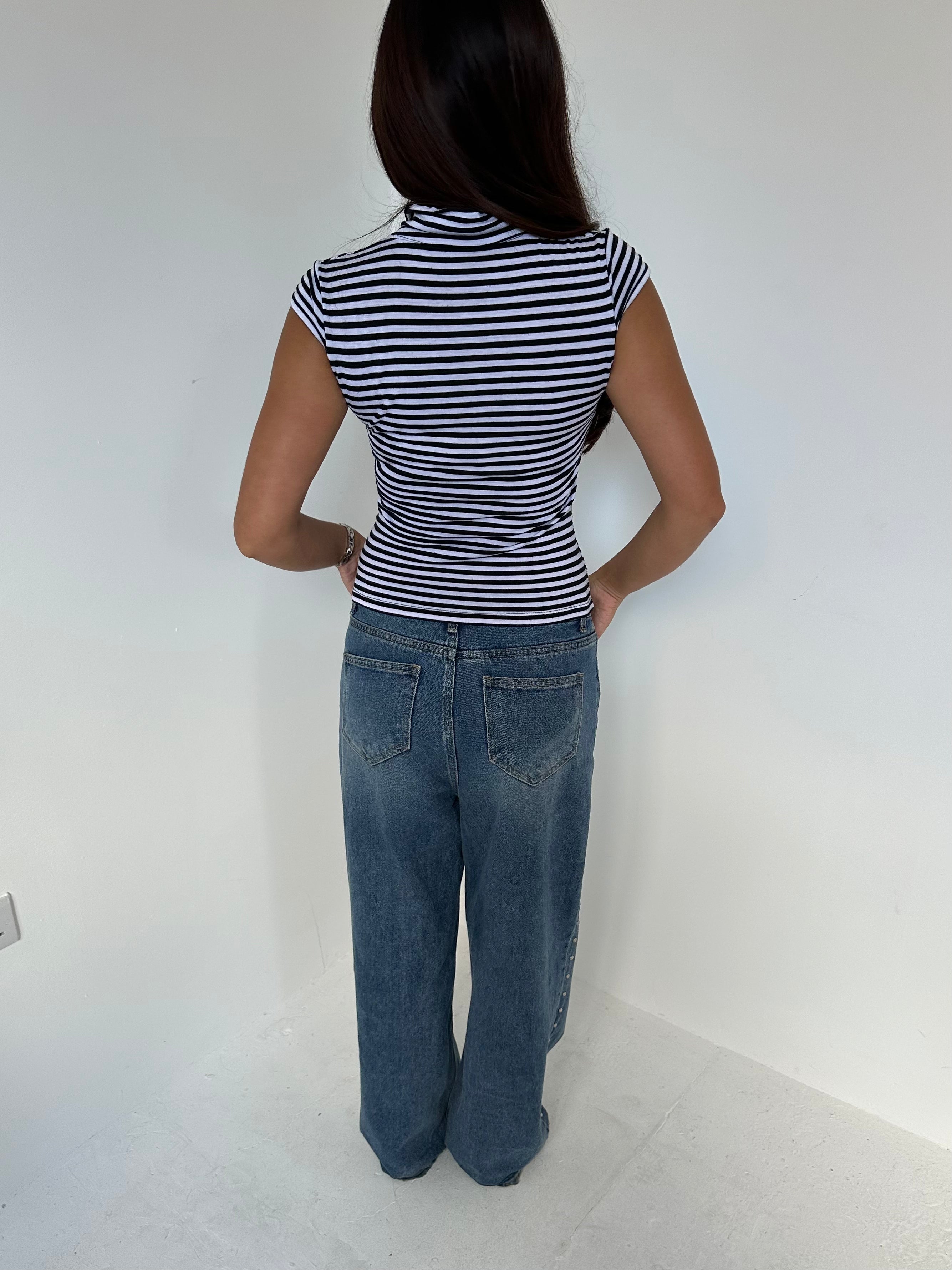 stripe top — size s