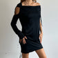 Asymmetric Slinky Dress - Size S/M