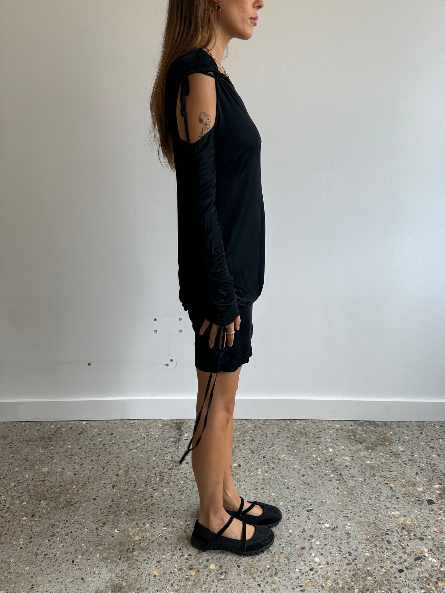 Asymmetric Slinky Dress - Size S/M