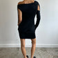 Asymmetric Slinky Dress - Size S/M