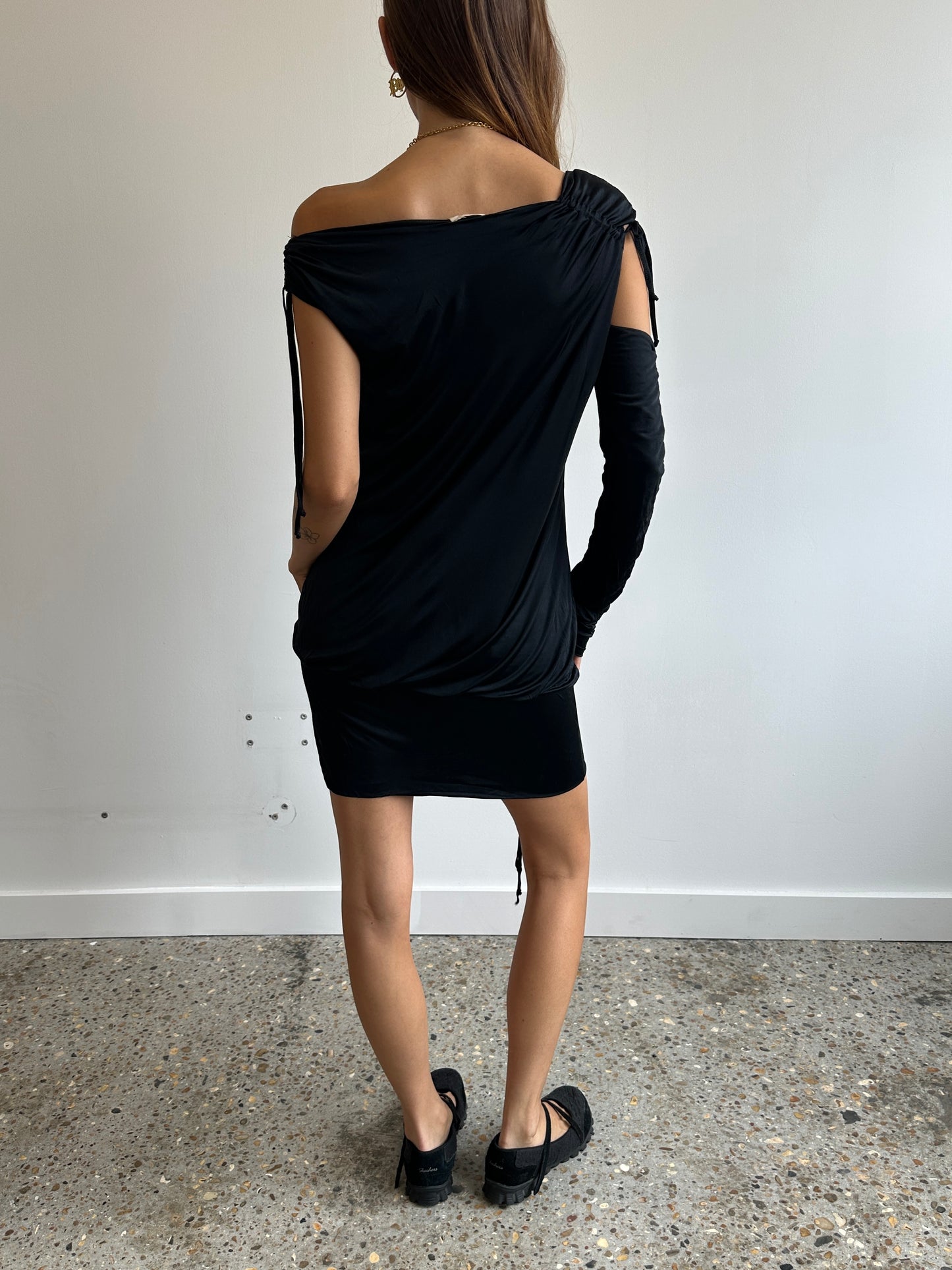 Asymmetric Slinky Dress - Size S/M