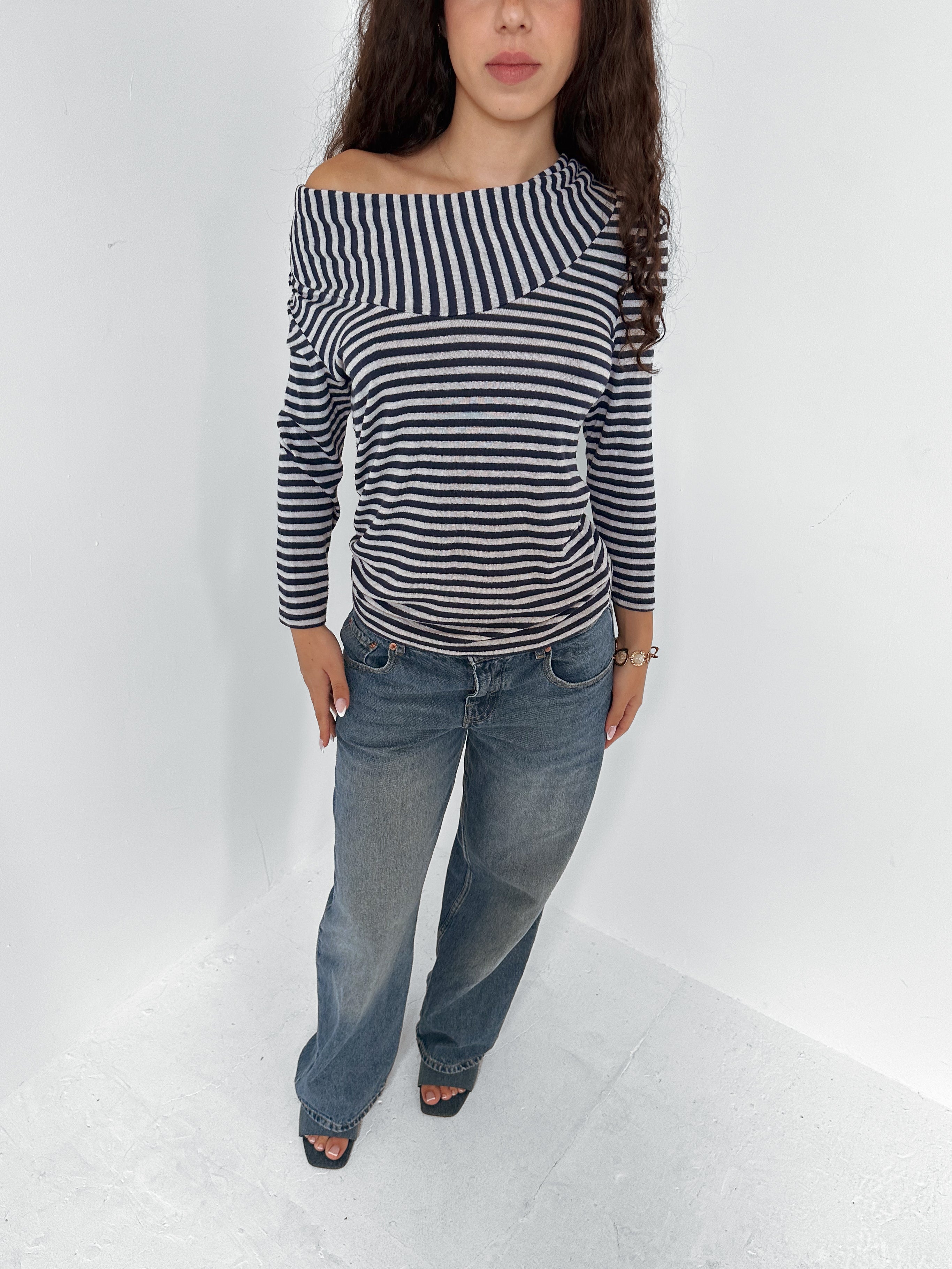 slouch stripe top — size s
