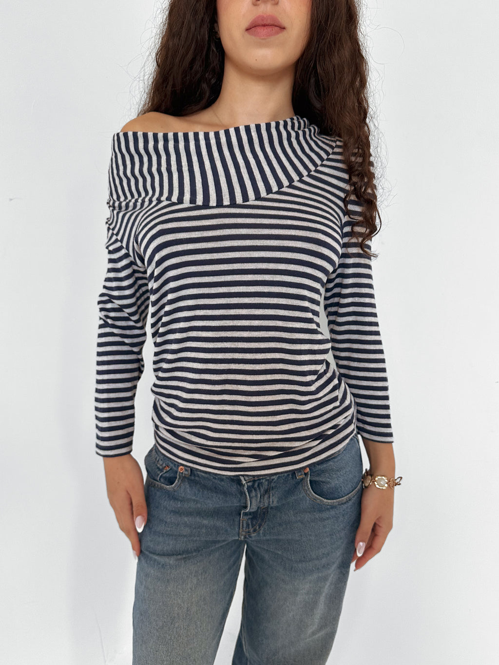slouch stripe top — size s