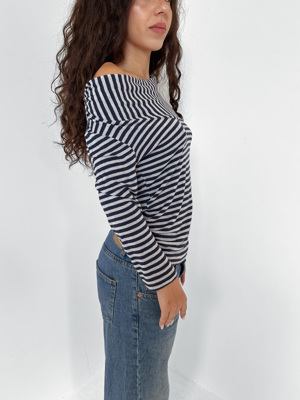 slouch stripe top — size s