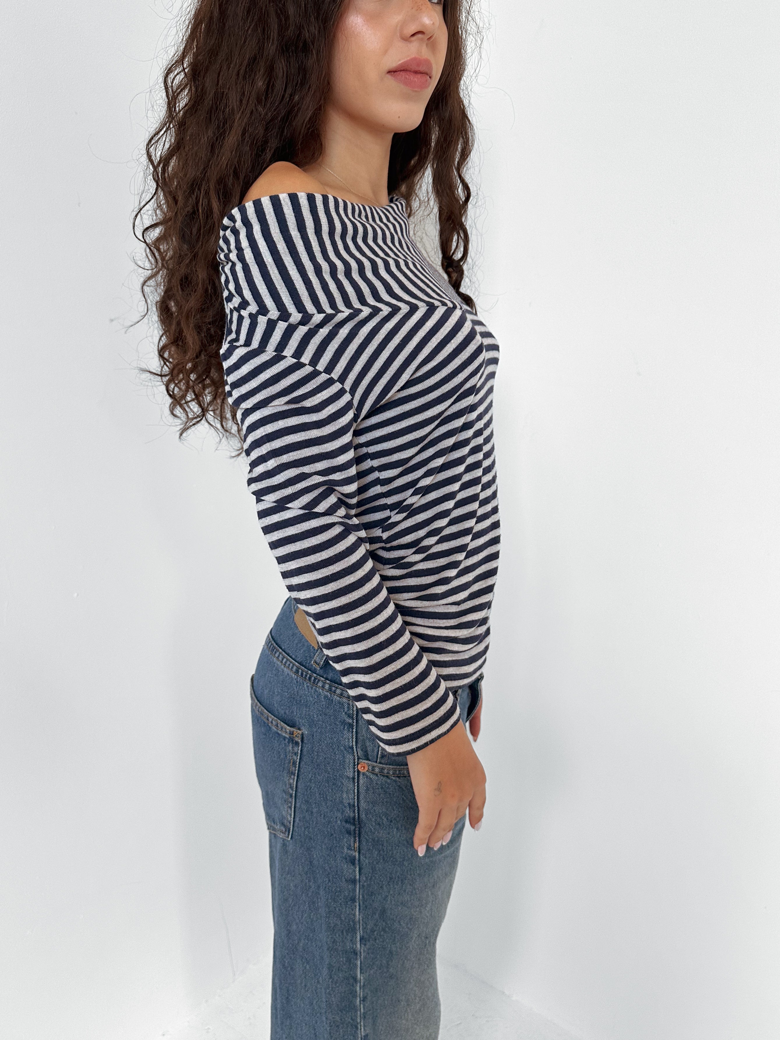 slouch stripe top — size s