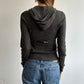 Lightweight Knit Hoodie - Size XS/S