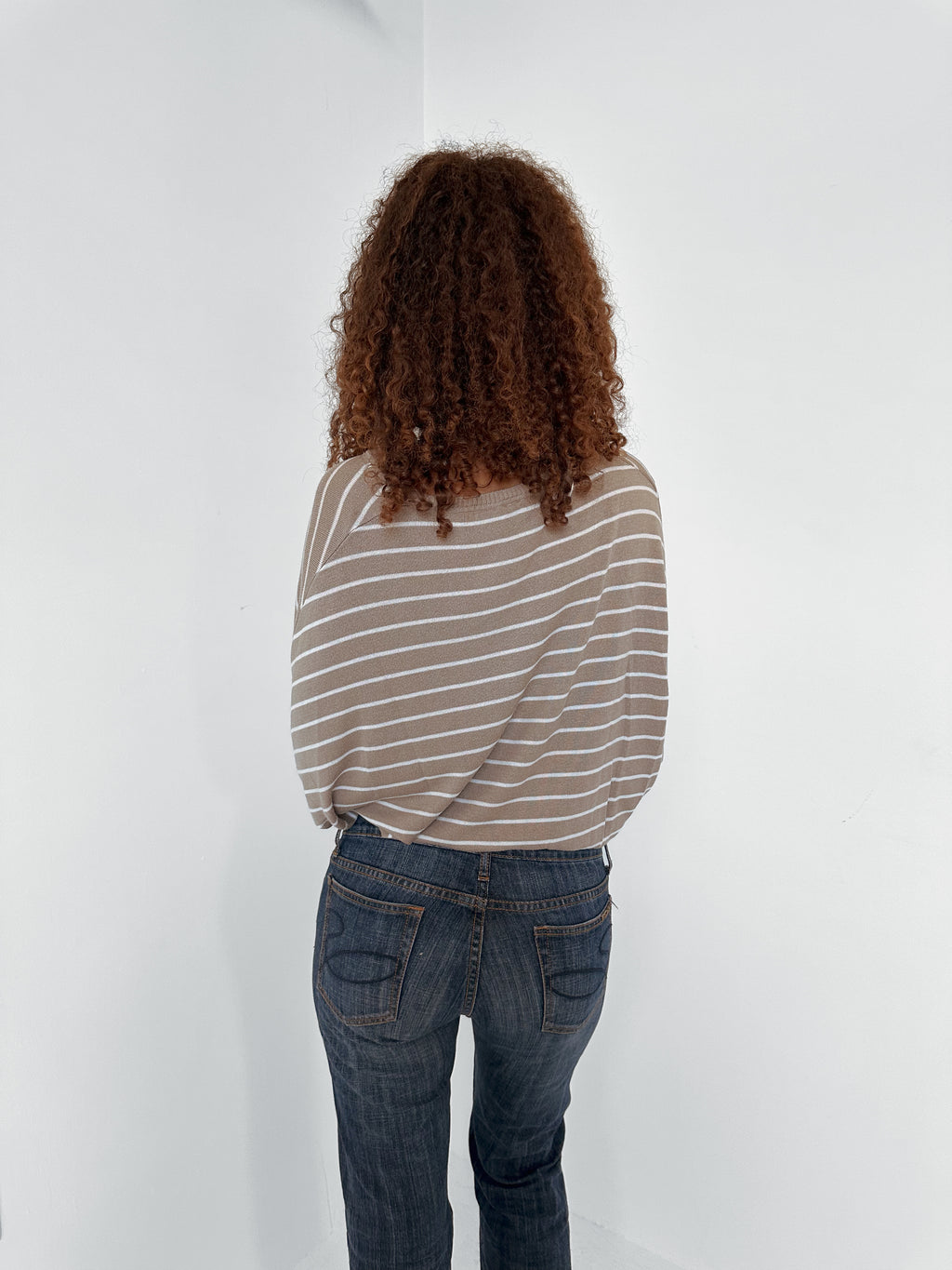 slouchy stripe knit — size s