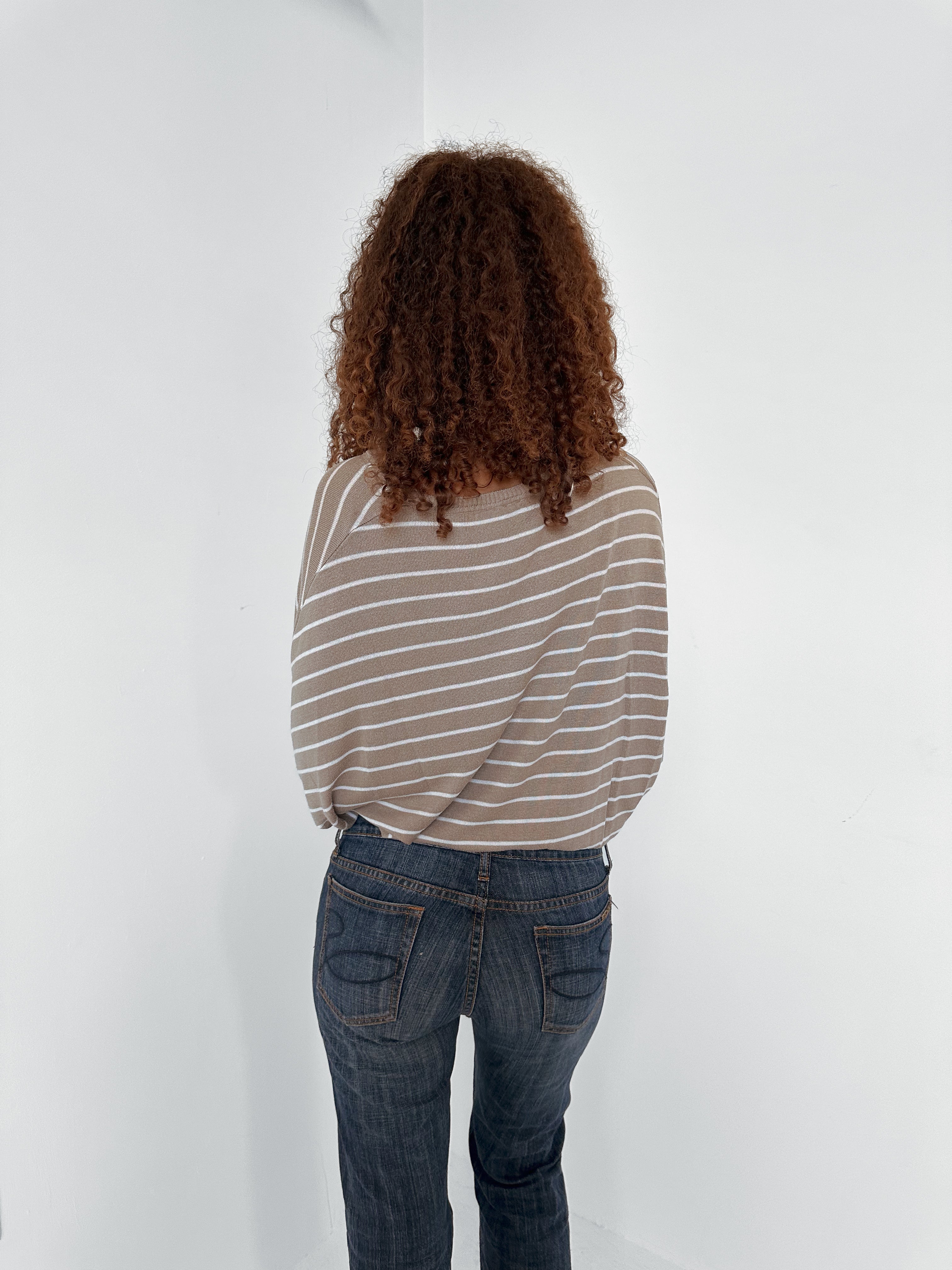 slouchy stripe knit — size s