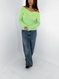 off shoulder knit — size xs/s