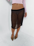 sheer skirt — size xs