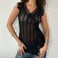 ASYMMETRIC LACE TOP ◦ SIZE S