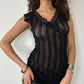 ASYMMETRIC LACE TOP ◦ SIZE S