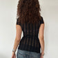 ASYMMETRIC LACE TOP ◦ SIZE S