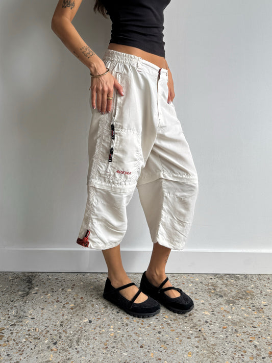 Baggy Cargo Capris - Size S